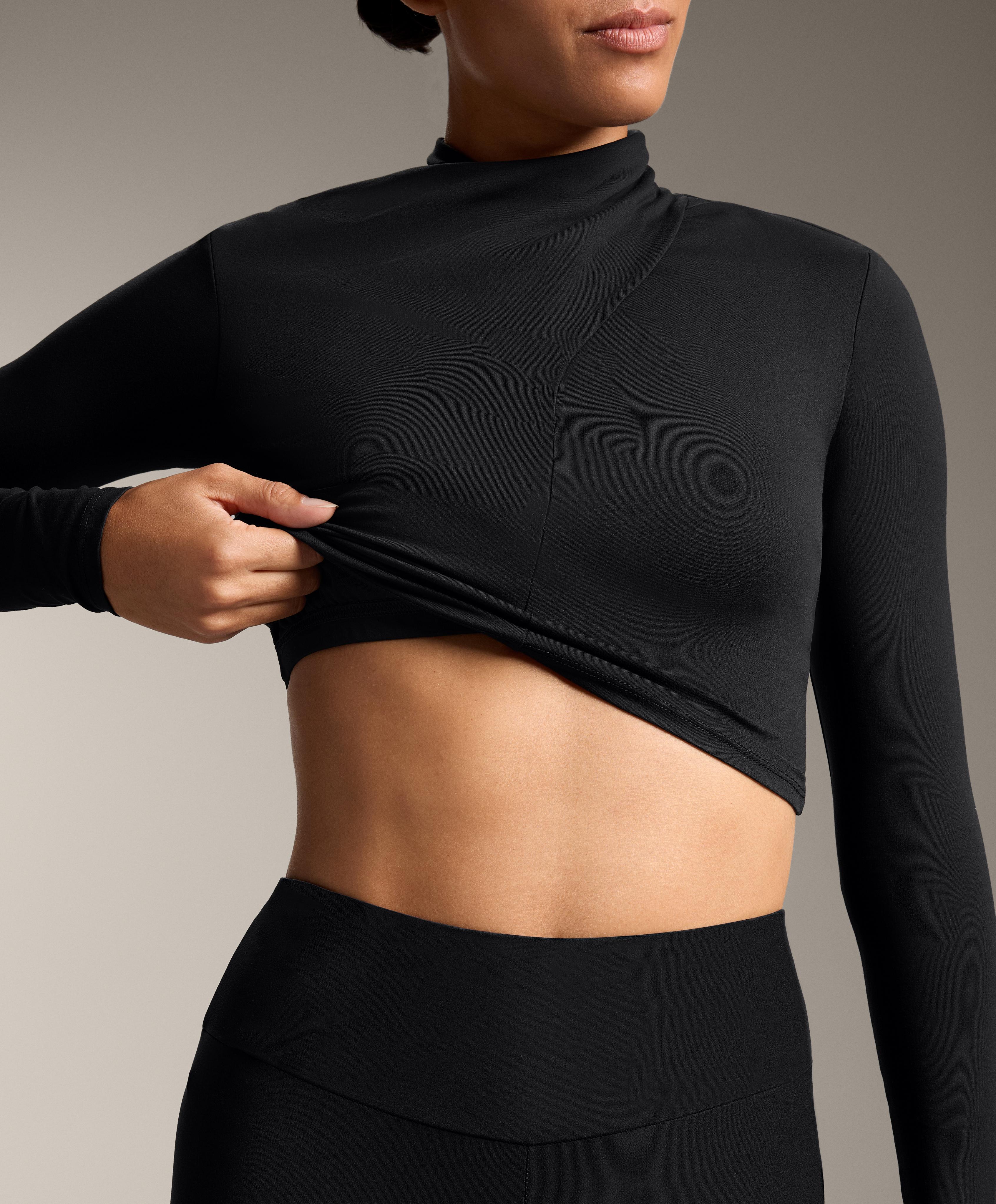 COMFORTLUX DRAPED NECKLINE T SHIRT