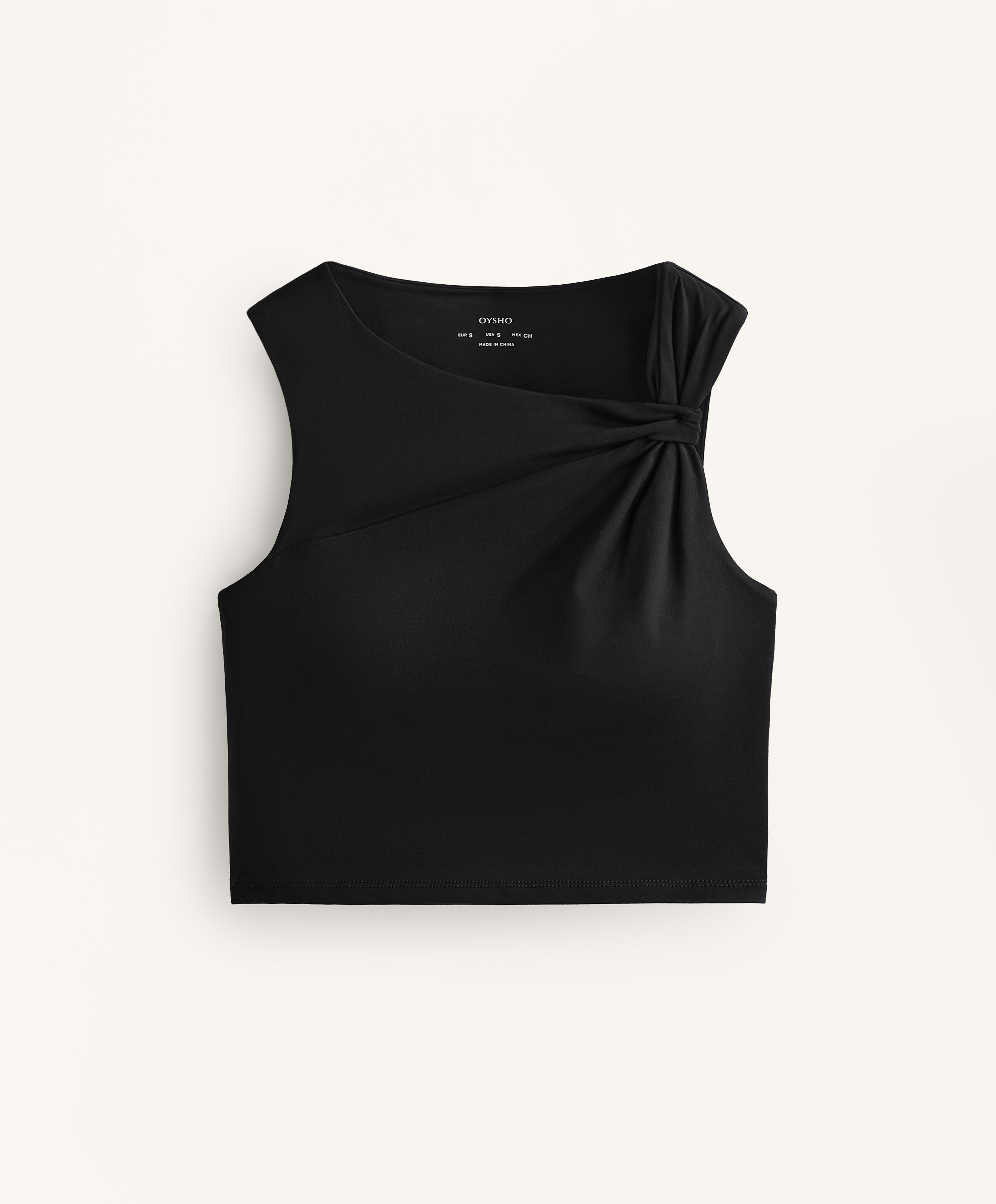 ASYMMETRICAL TWIST COMFORTLUX TANK TOP