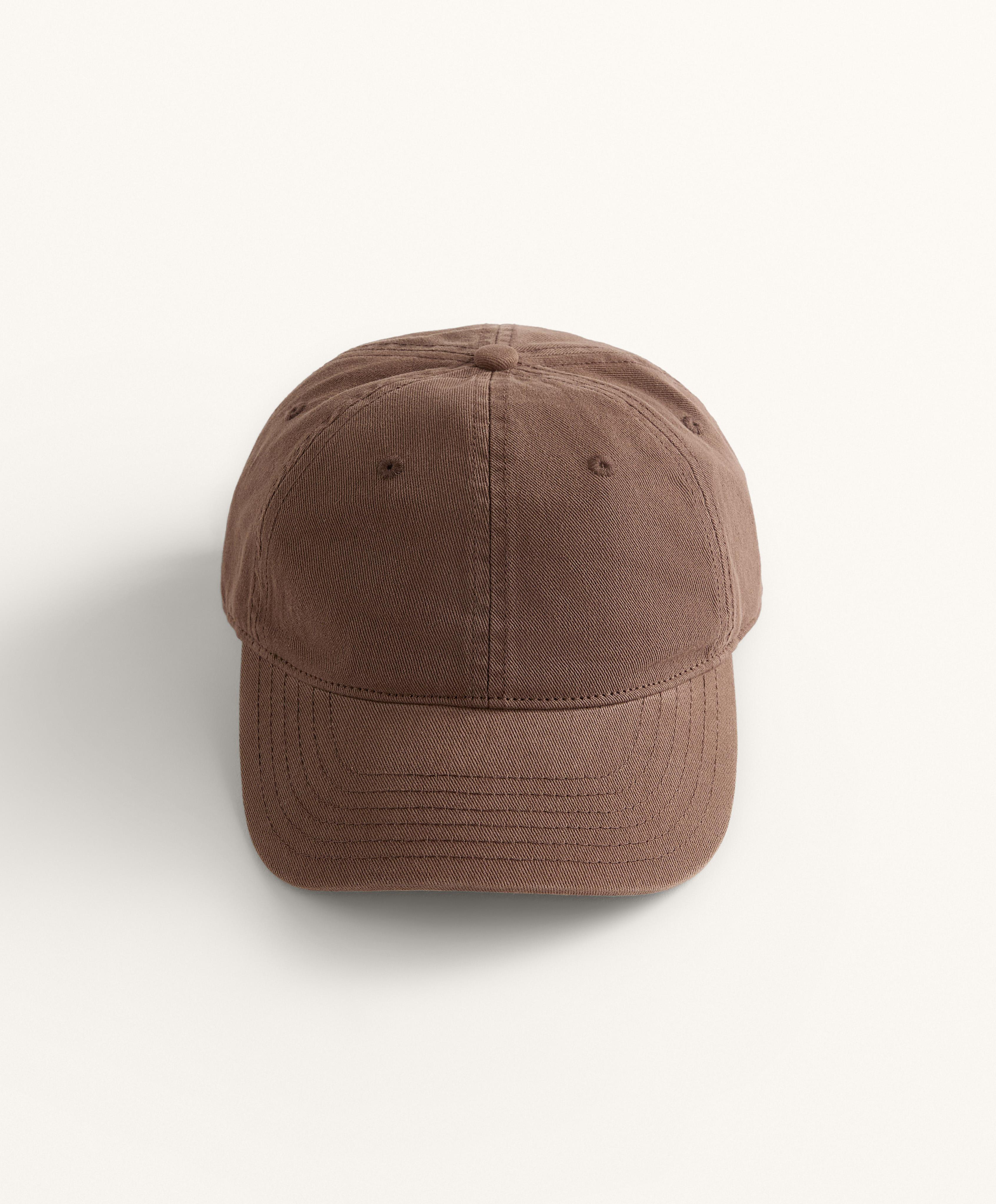 100% COTTON CAP WITH WASHED EFFECT