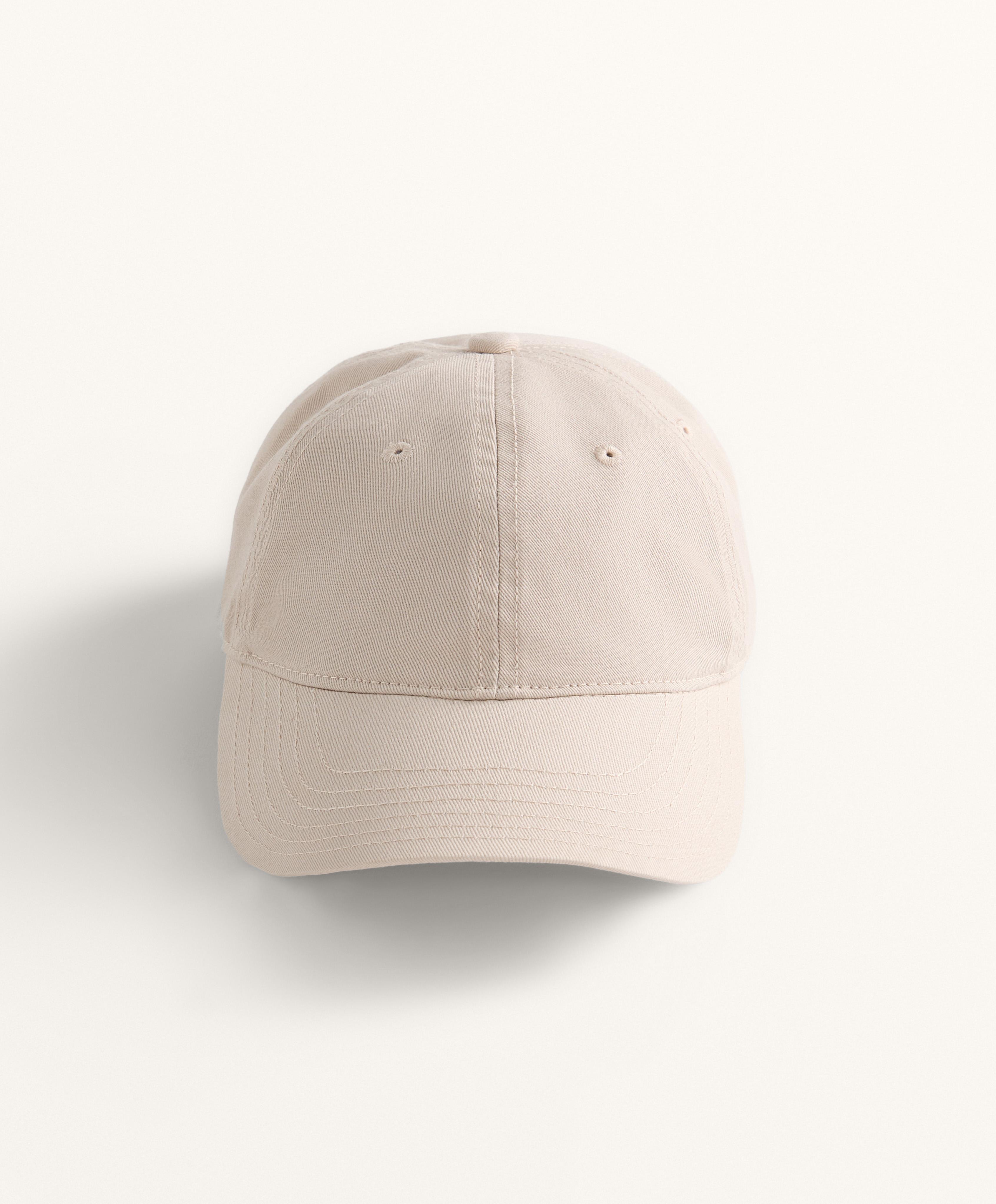 100% COTTON CAP WITH WASHED EFFECT