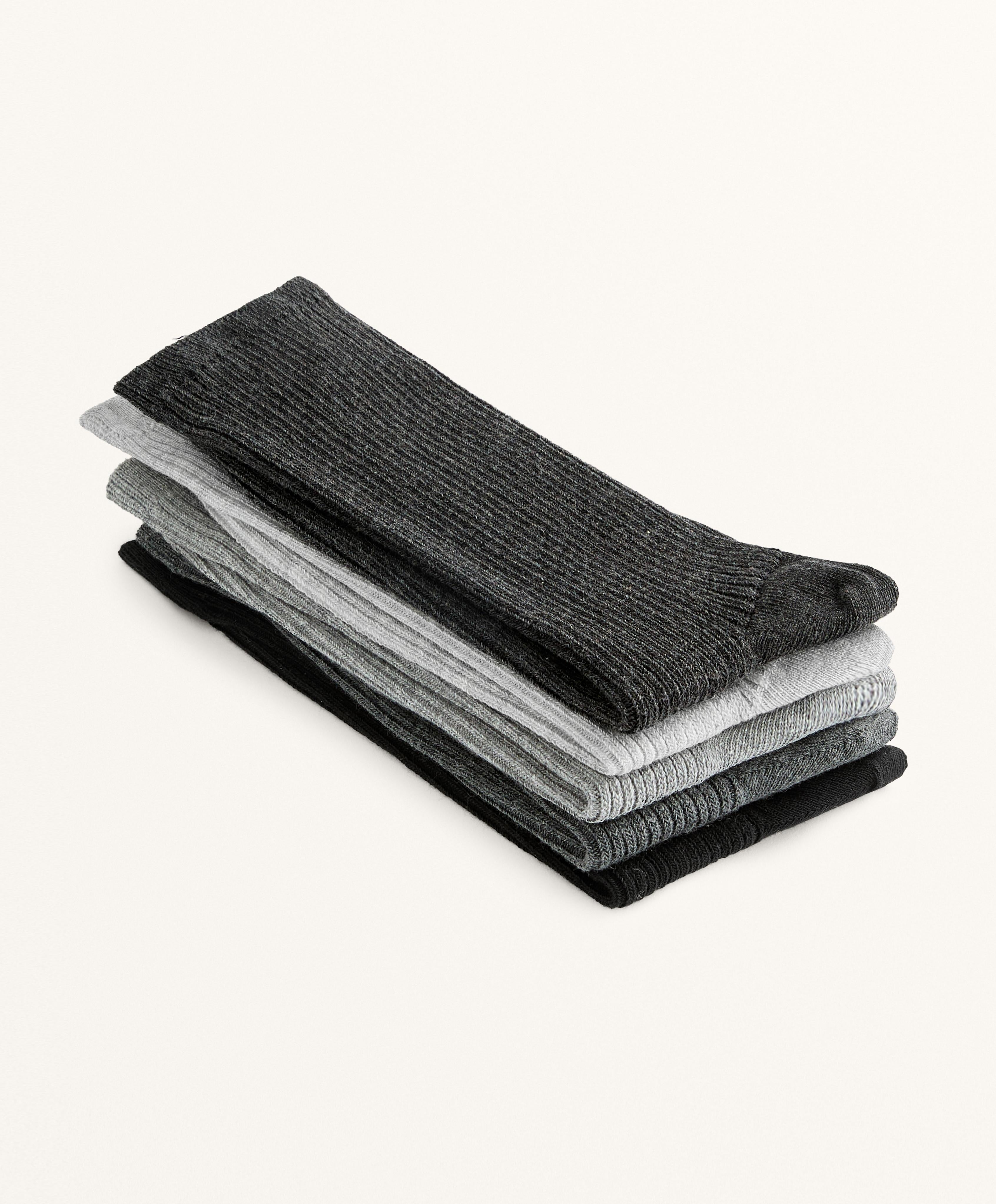 5 PAIRS OF COTTON BLEND CLASSIC SOCKS