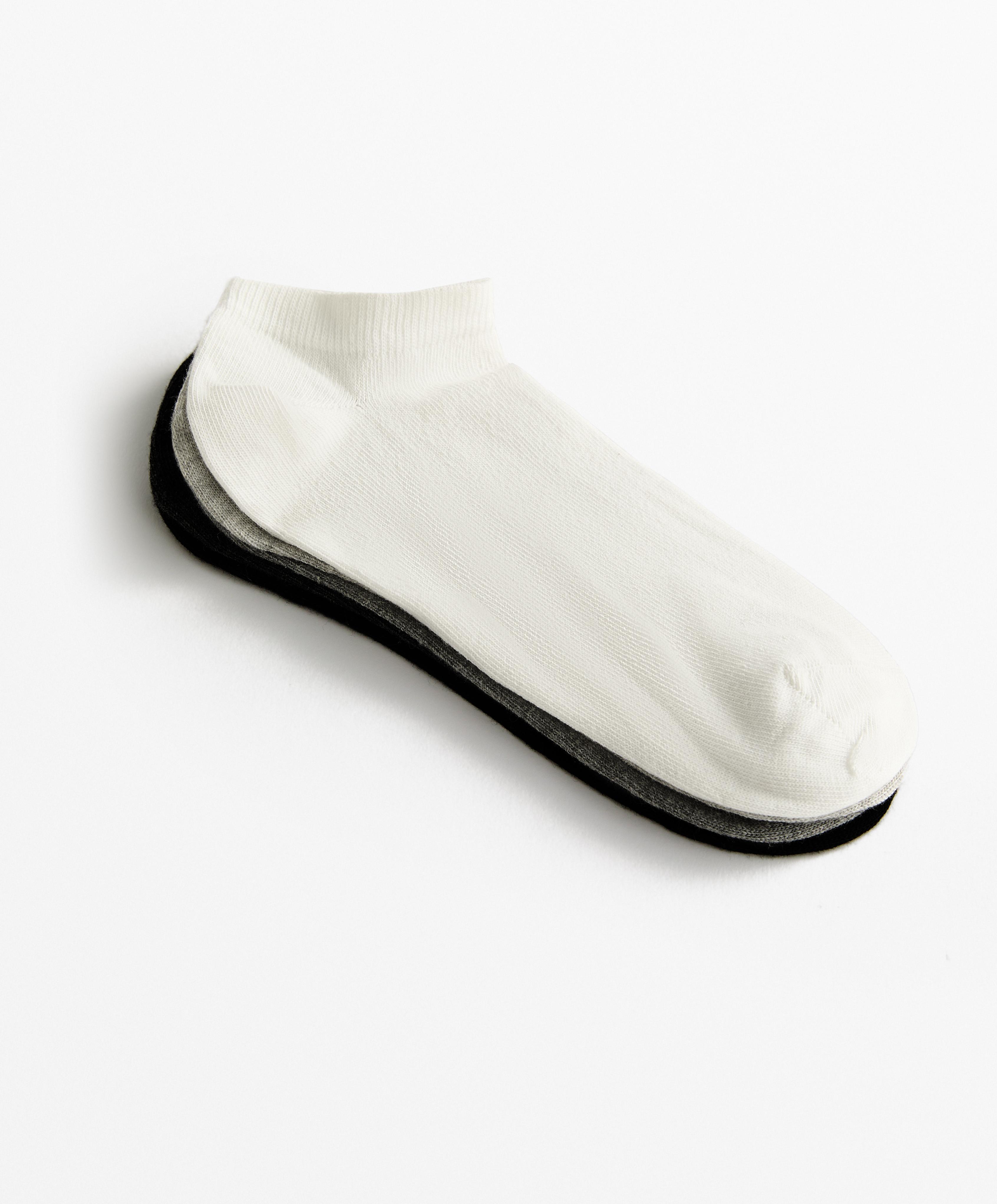 5 PAIRS OF COTTON BLEND TRAINER SOCKS