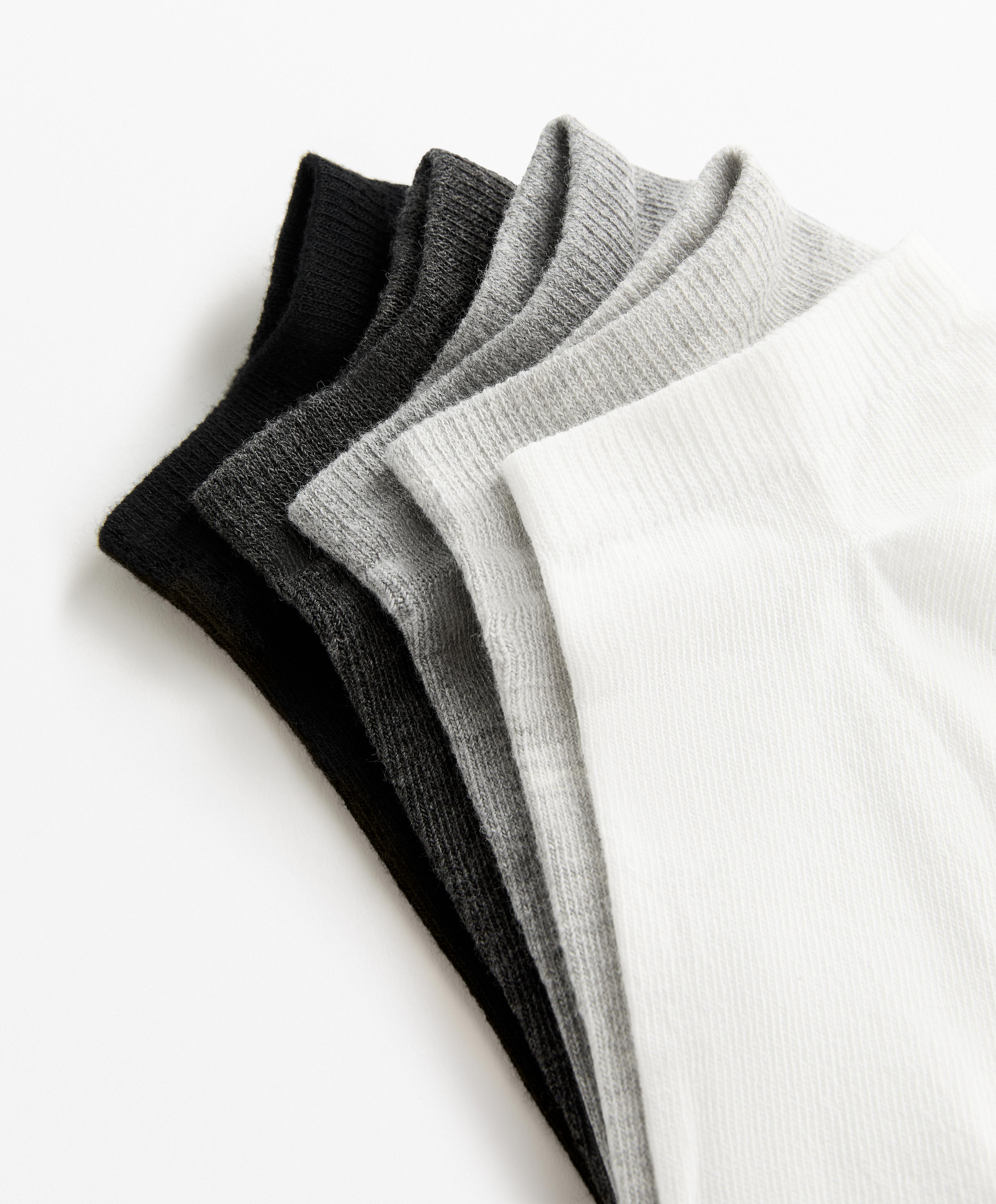 5 PAIRS OF COTTON BLEND TRAINER SOCKS
