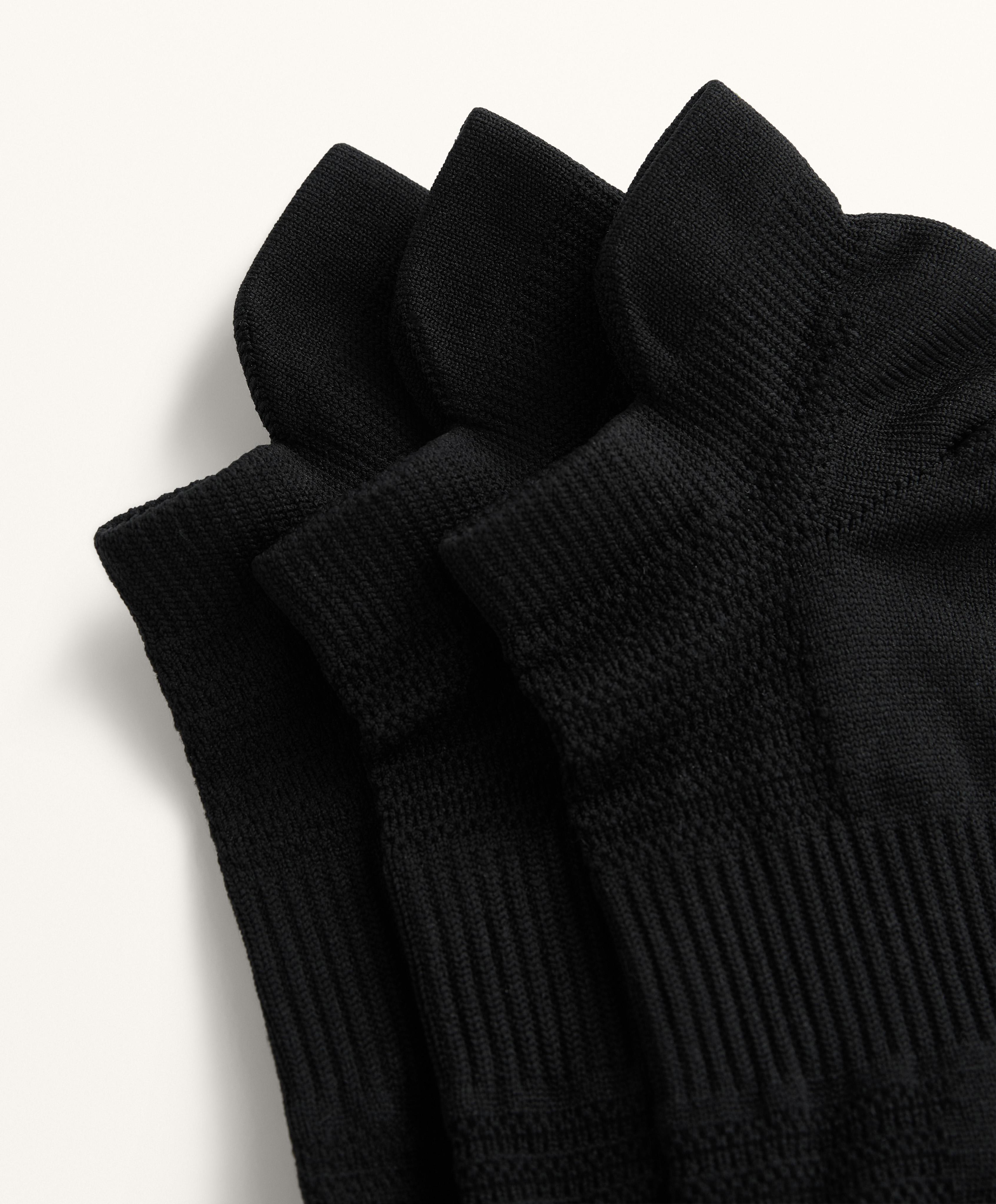 3 PAIRS OF SPORTS TAB POLYAMIDE BLEND SNEAKER SOCKS