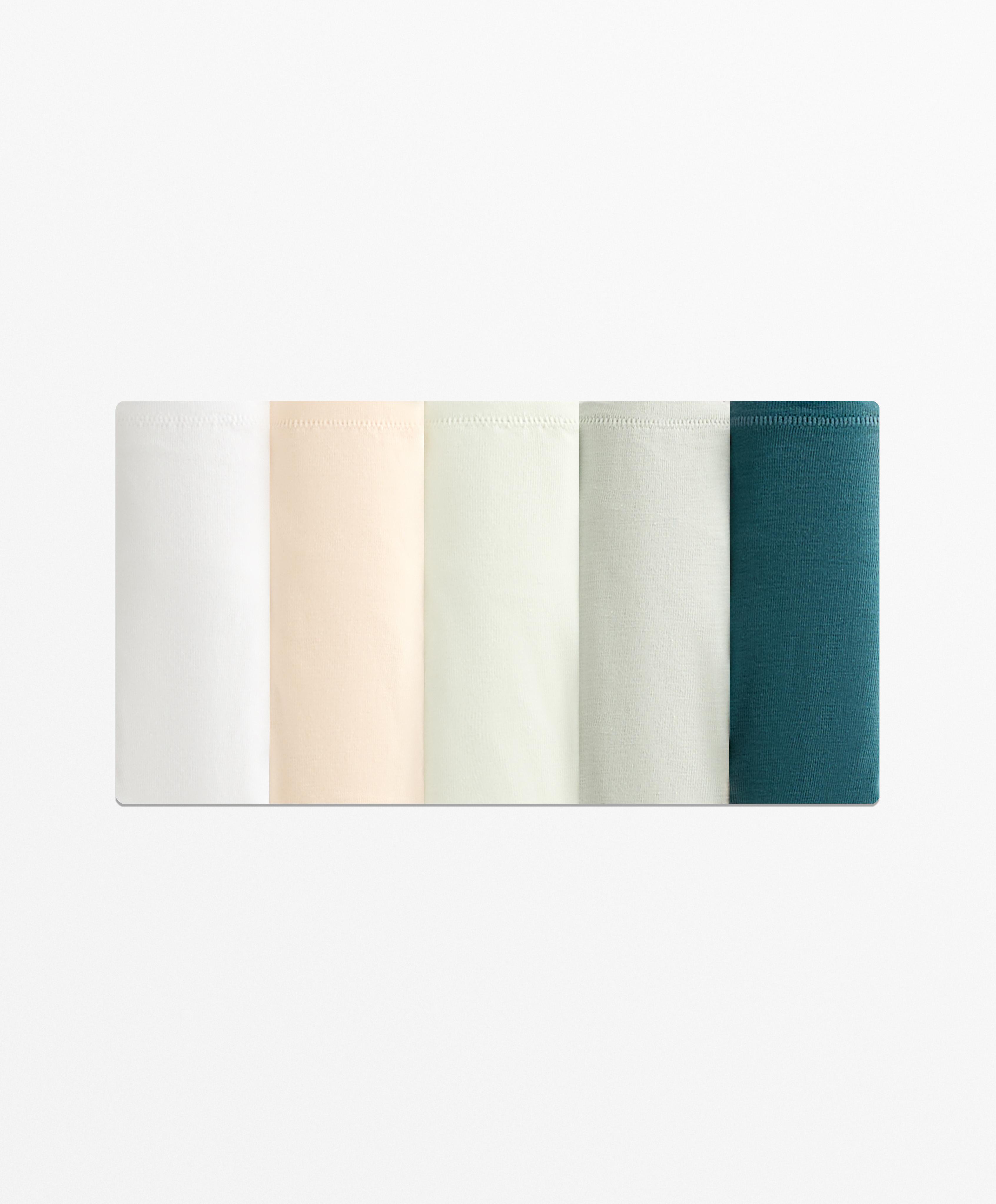 5 COTTON BLEND THONGS