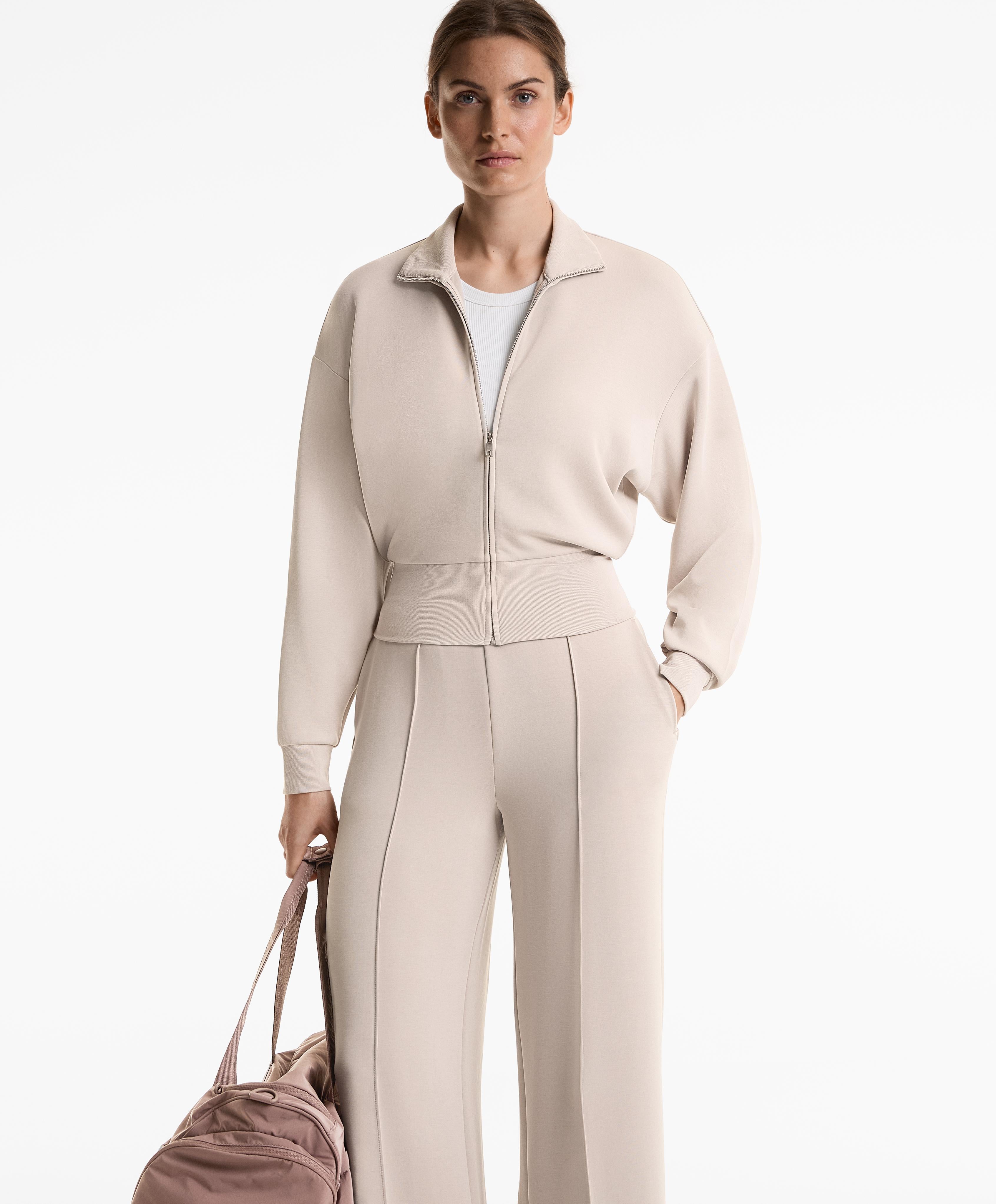 SOFT TOUCH HIGH NECK JACKET WITH MODAL