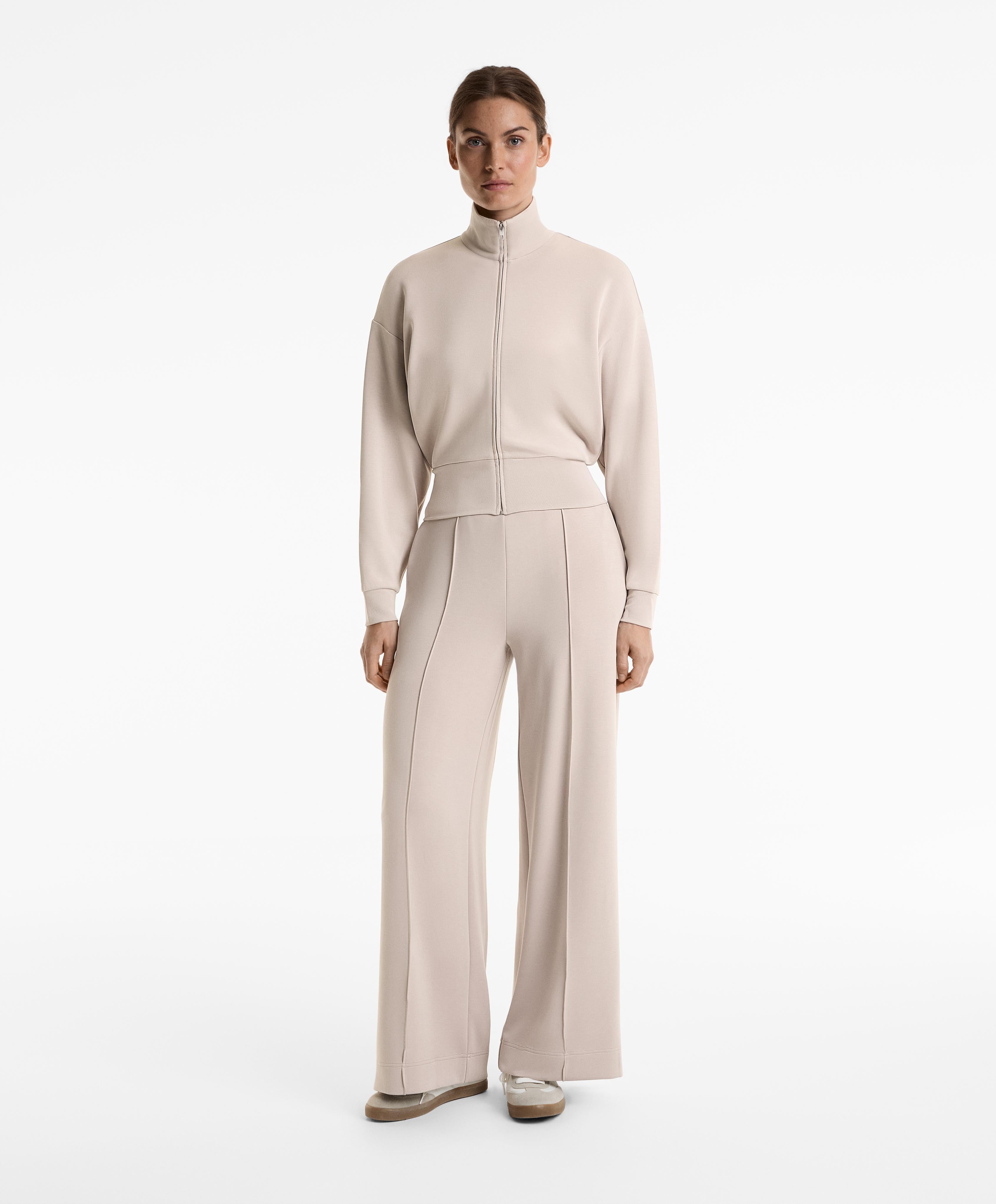 SOFT TOUCH HIGH NECK JACKET WITH MODAL
