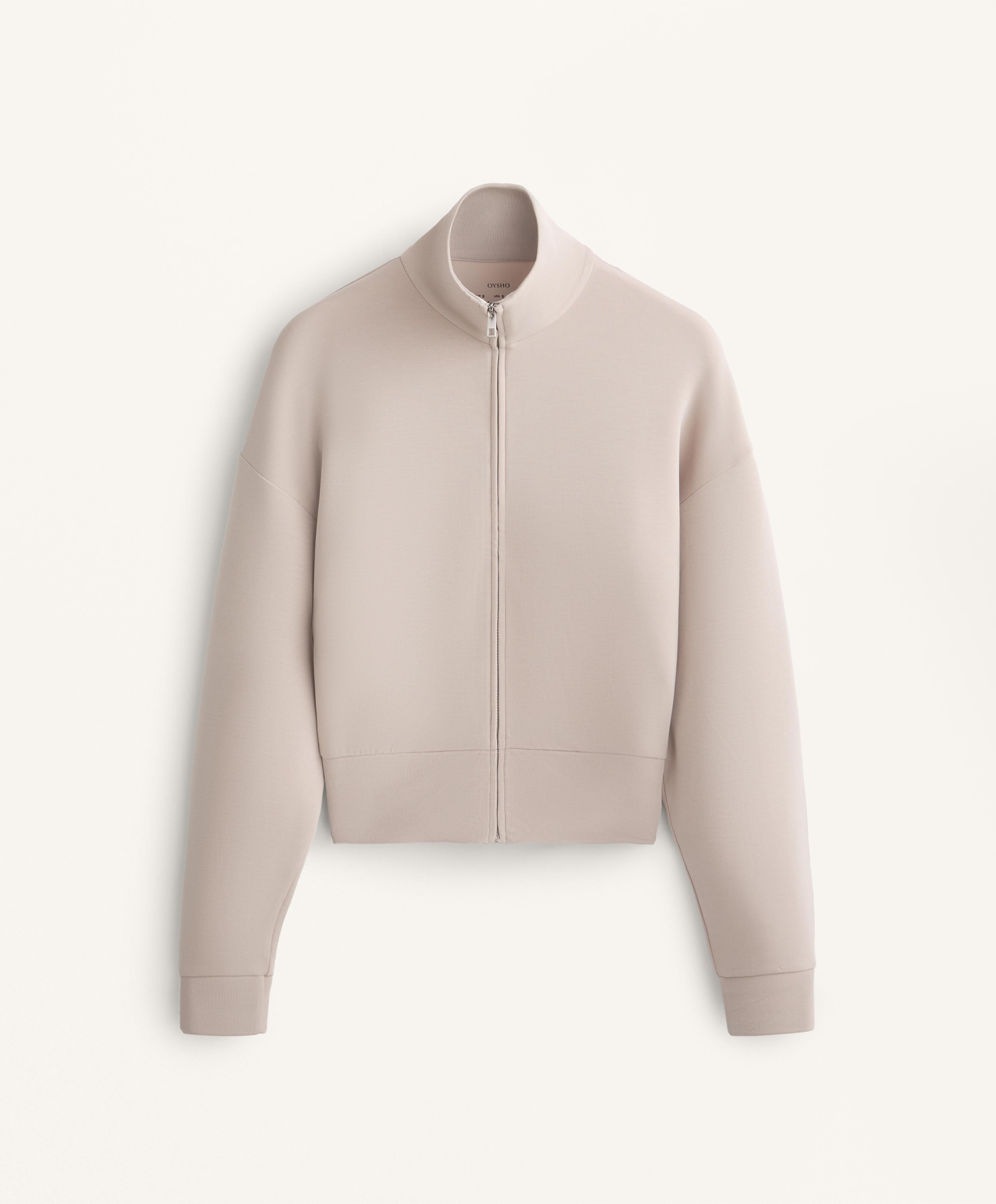 SOFT TOUCH HIGH NECK JACKET WITH MODAL
