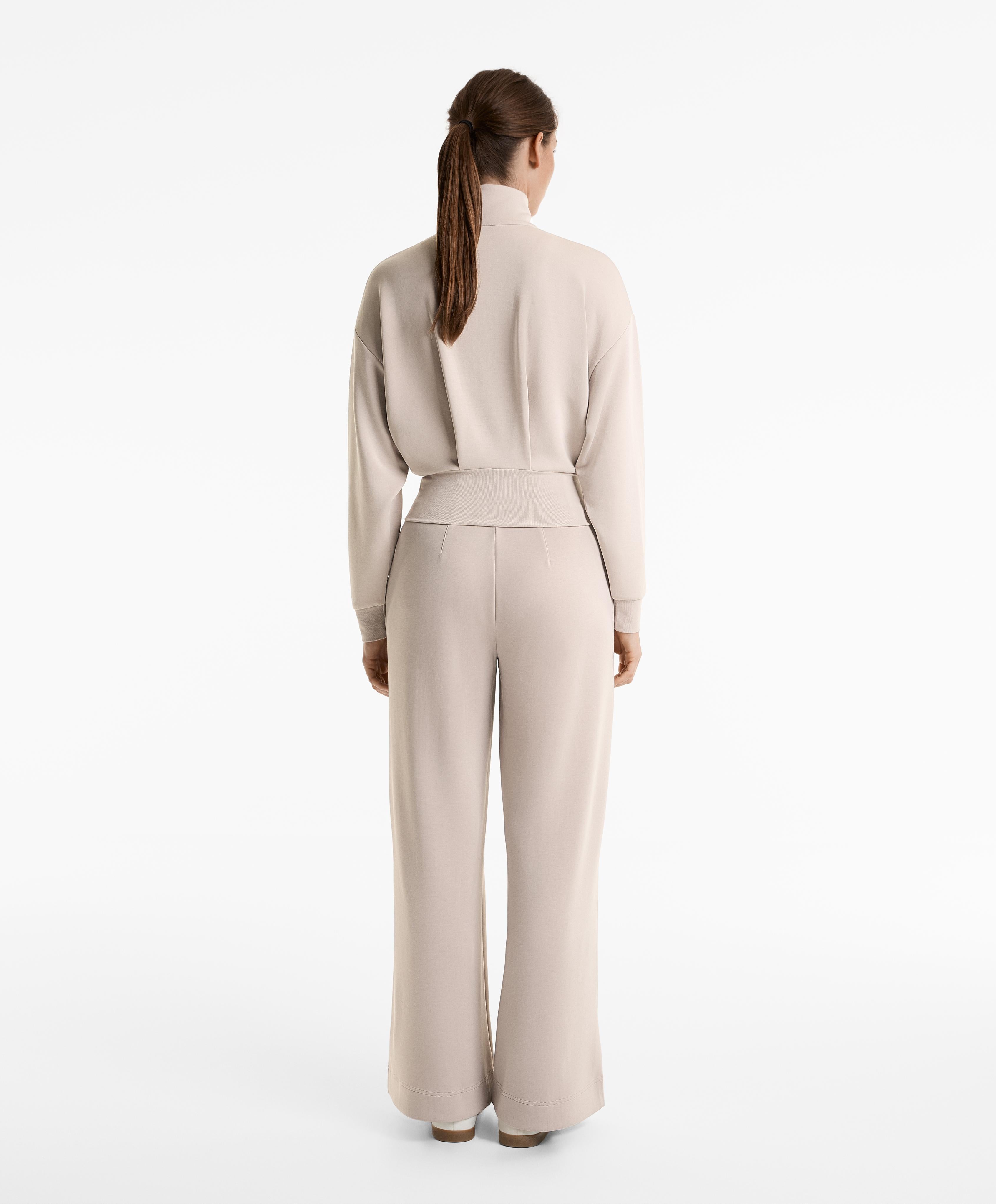 SOFT TOUCH HIGH NECK JACKET WITH MODAL