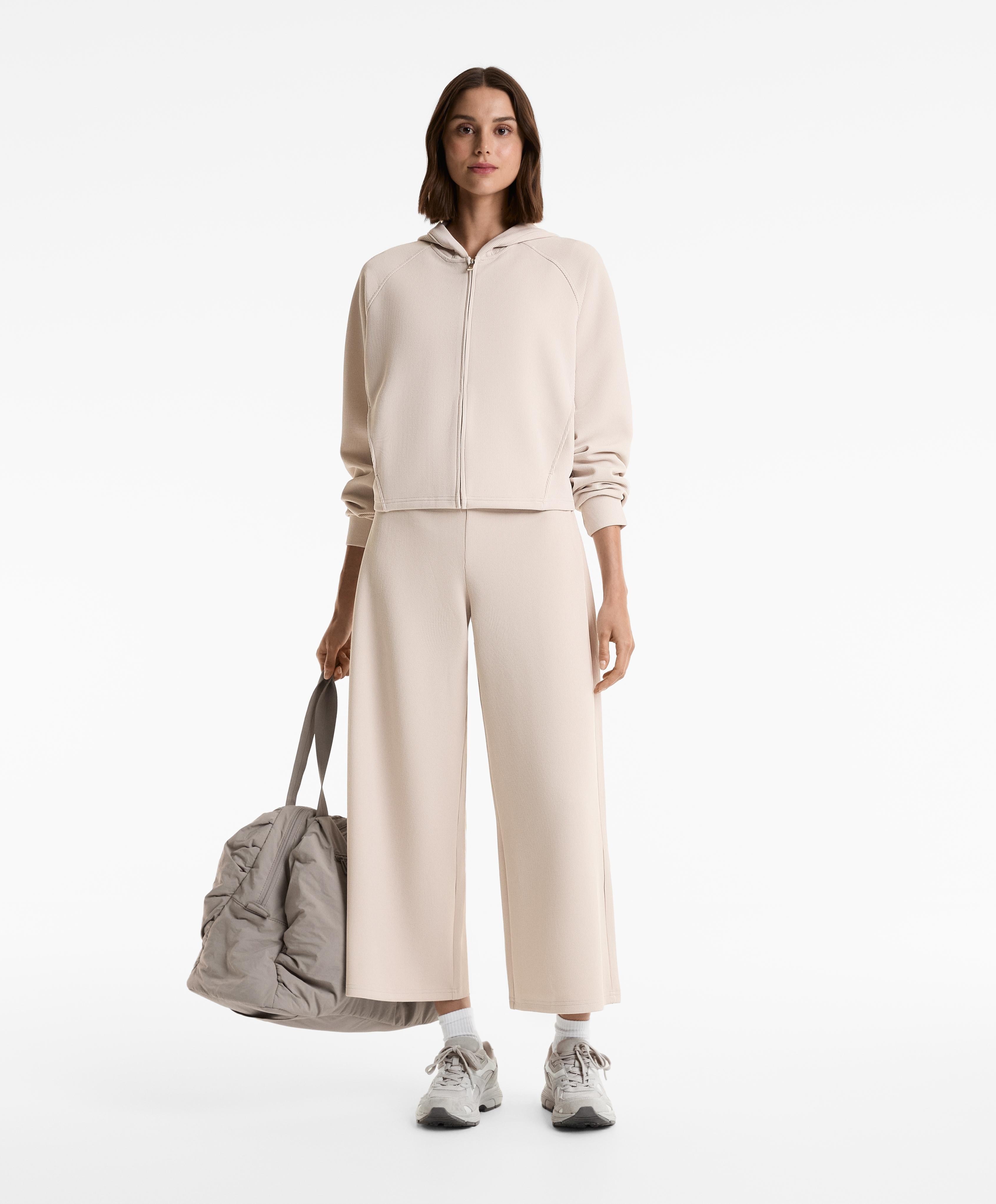 29% MODAL RIB HOODED JACKET