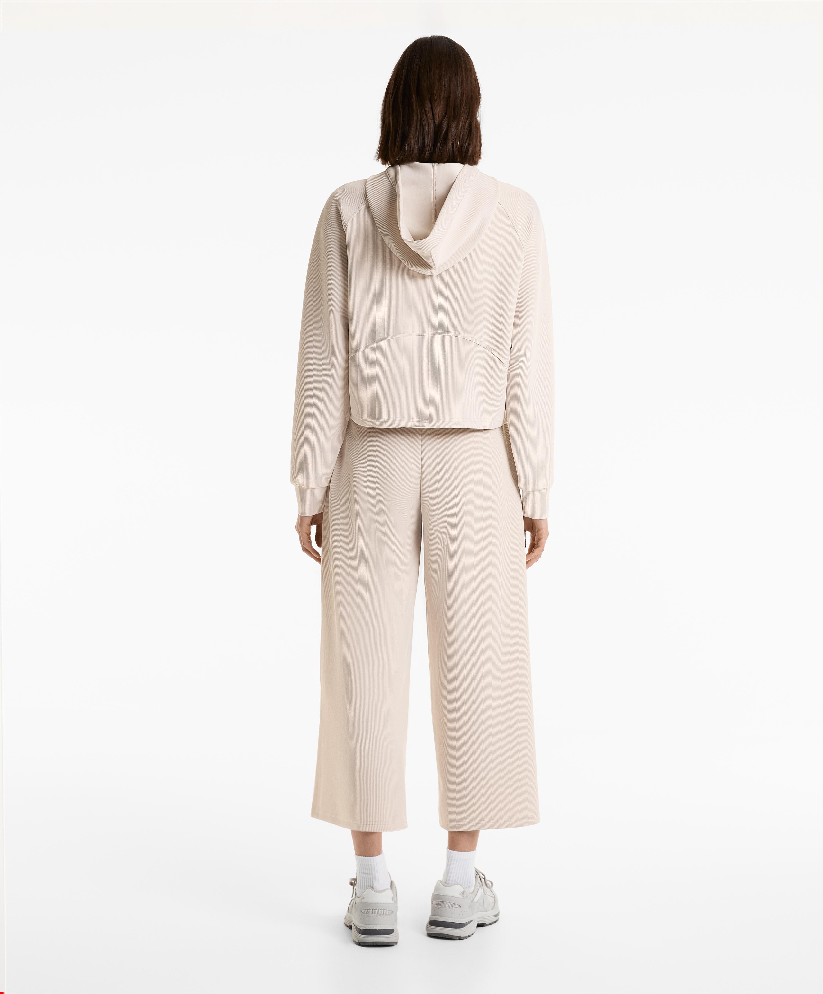 29% MODAL RIB HOODED JACKET