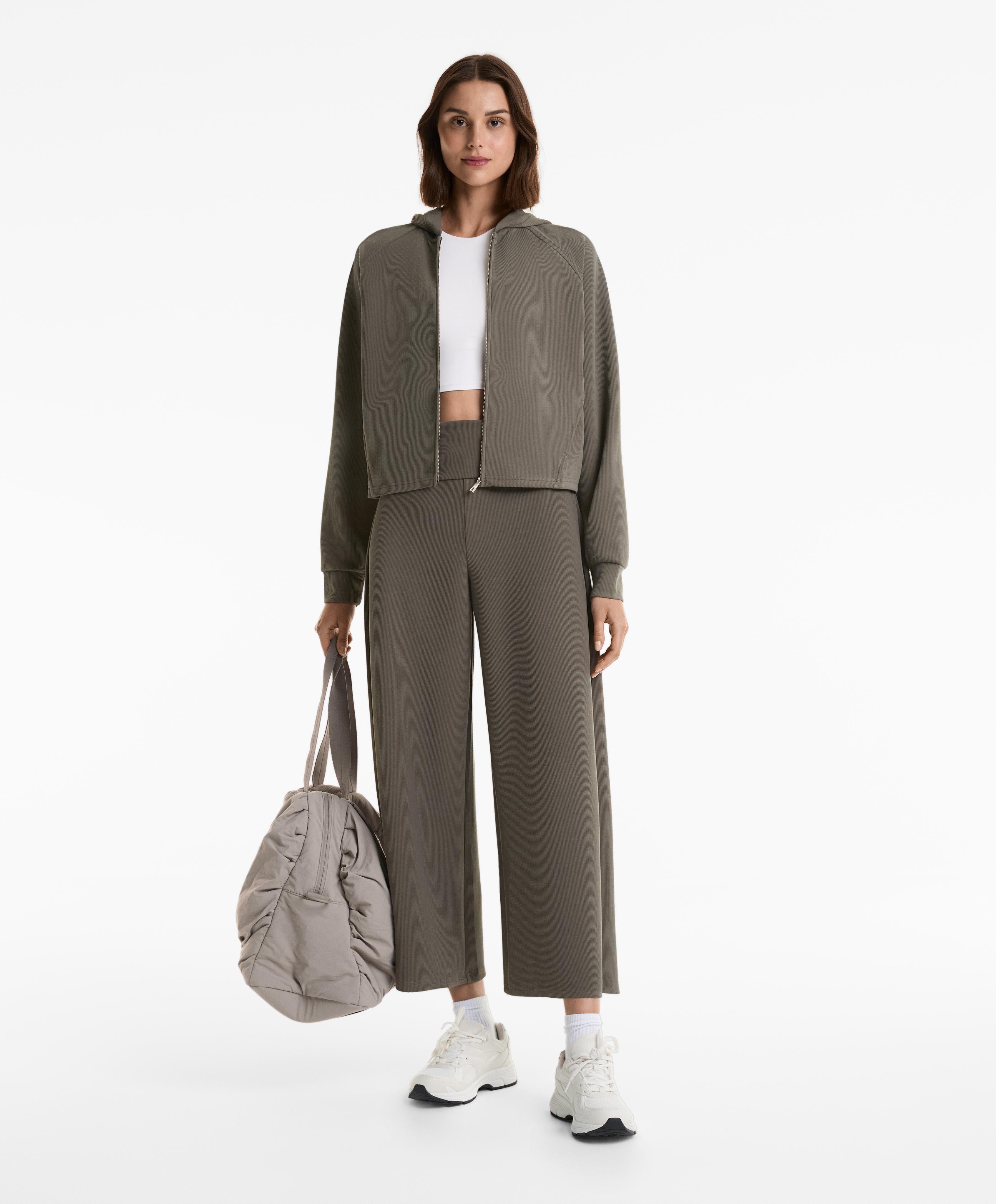29% MODAL RIB HOODED JACKET