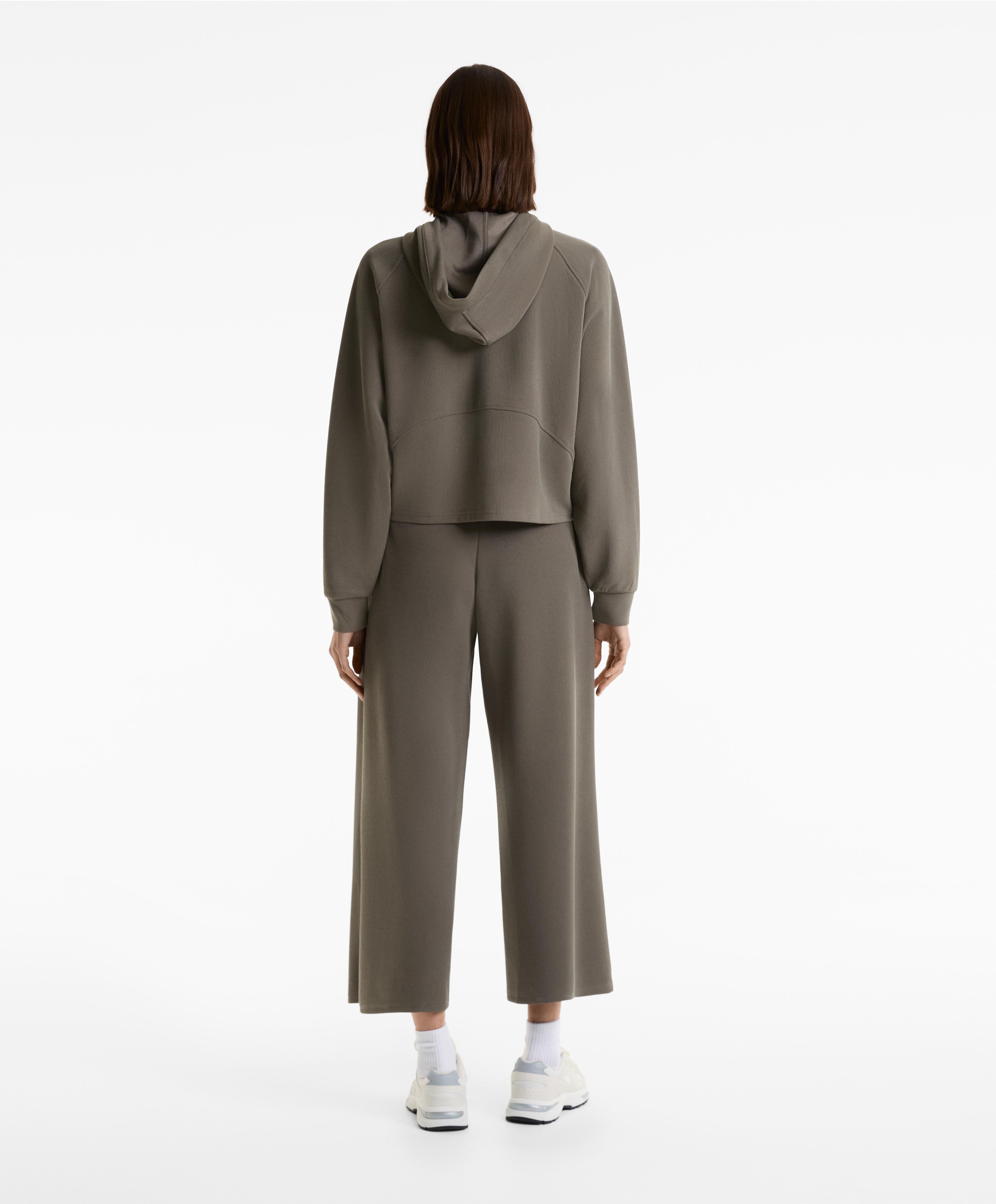 29% MODAL RIB HOODED JACKET
