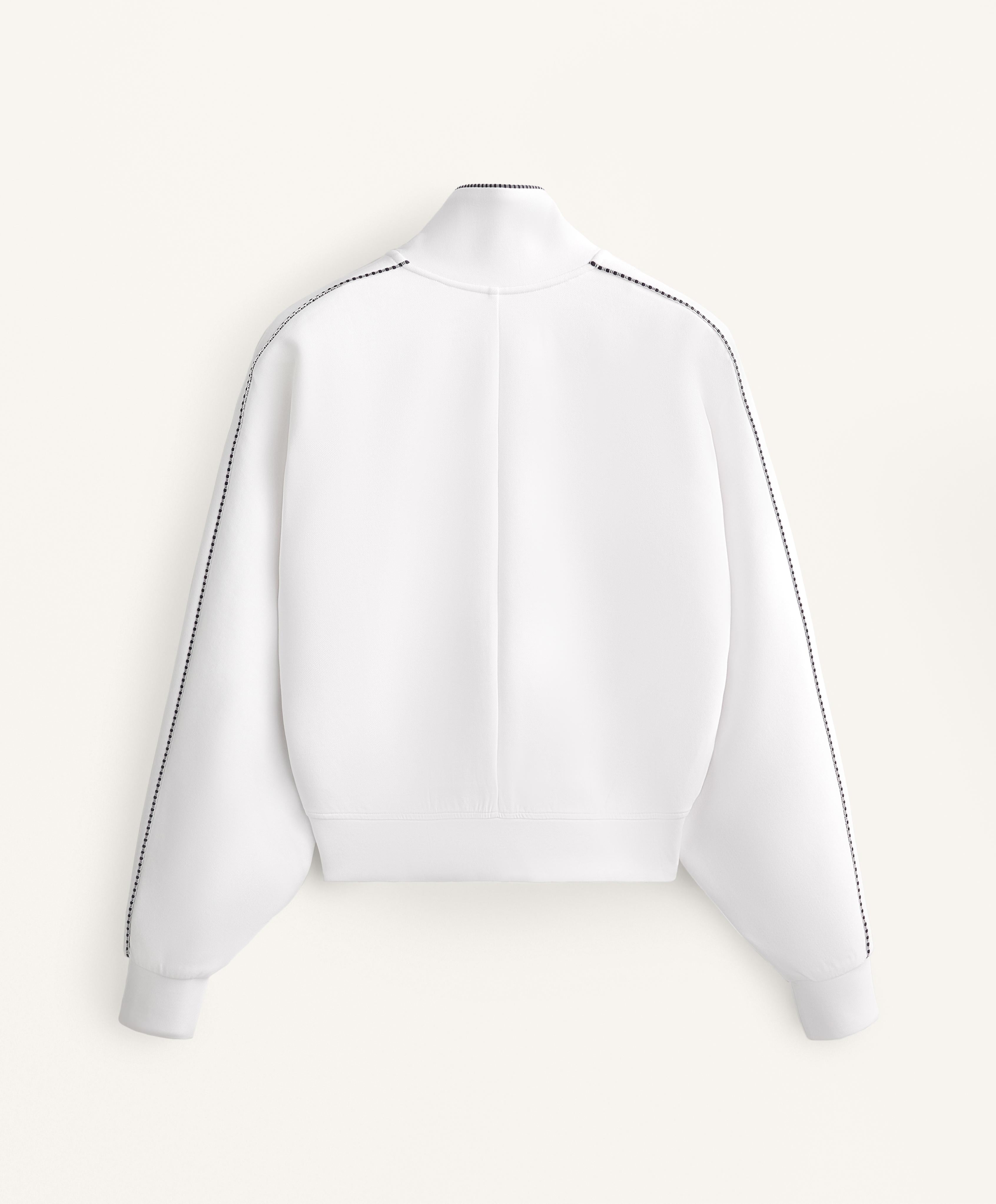 COTTON MEDIUM WEIGHT PIQUE PIPING JACKET