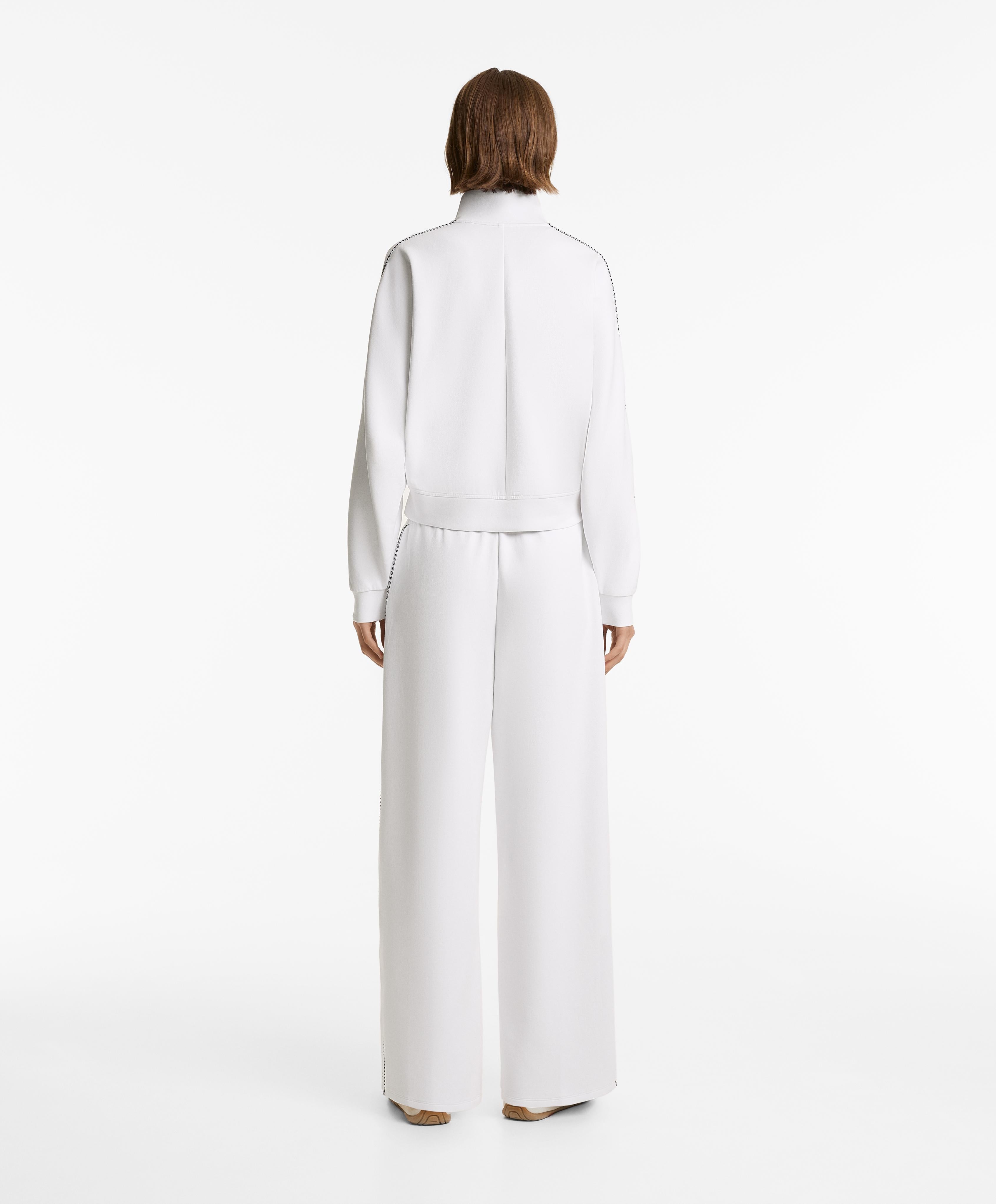 COTTON MEDIUM WEIGHT PIQUE PIPING JACKET