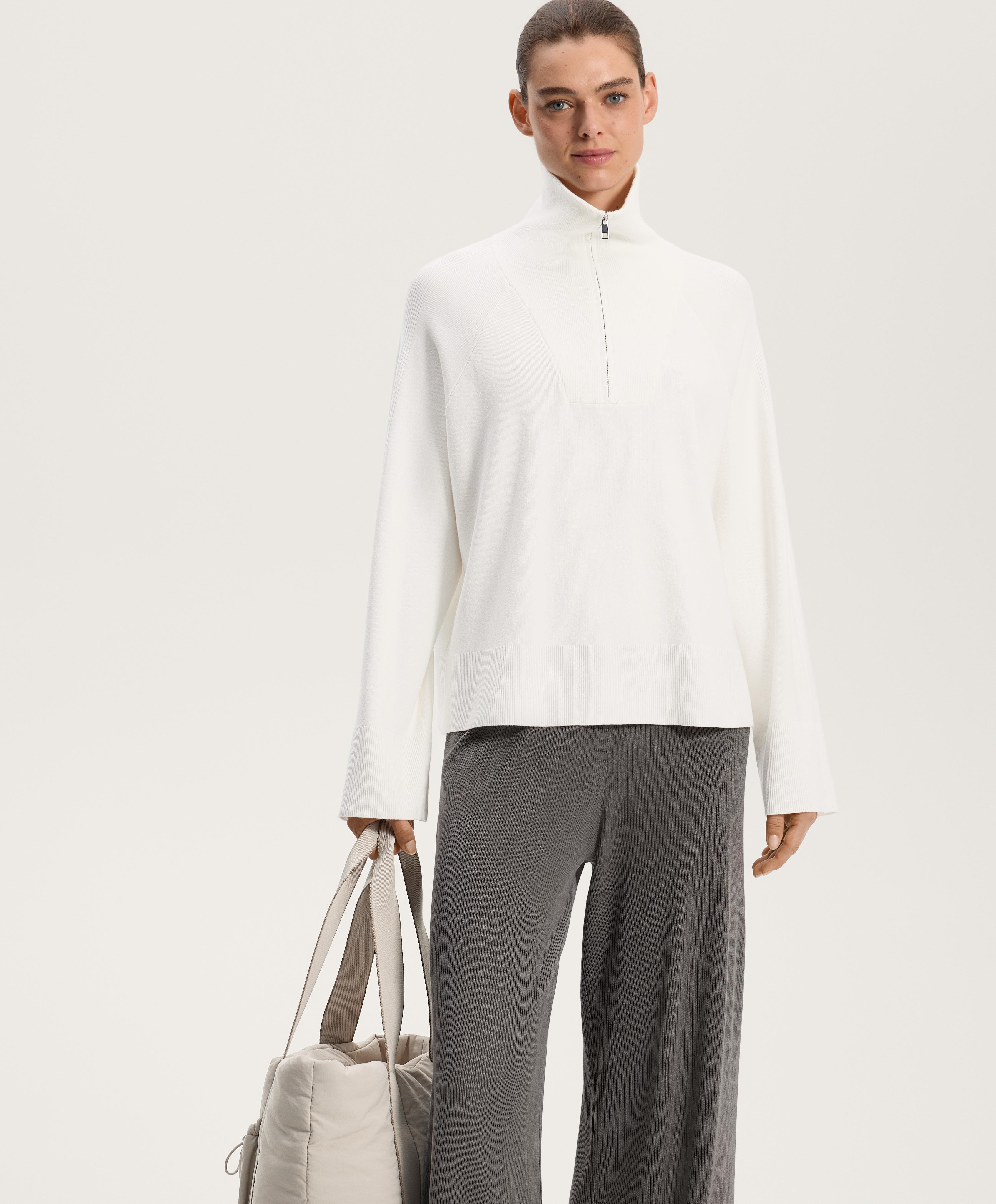 KNIT HALF ZIP JUMPER