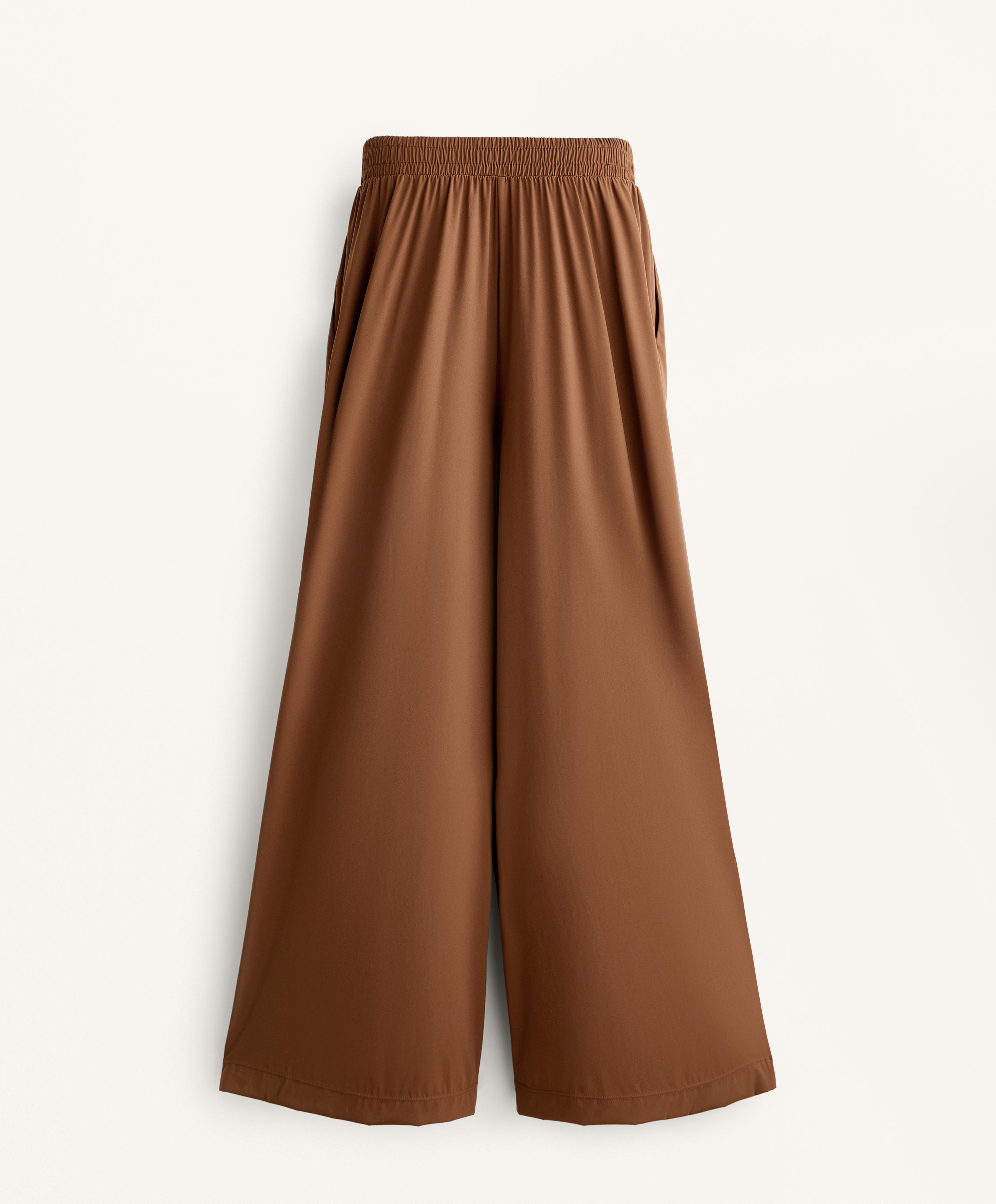 WIDE LEG TAILORED TROUSERS WITH LIGHT, COOL TOUCH FABRIC