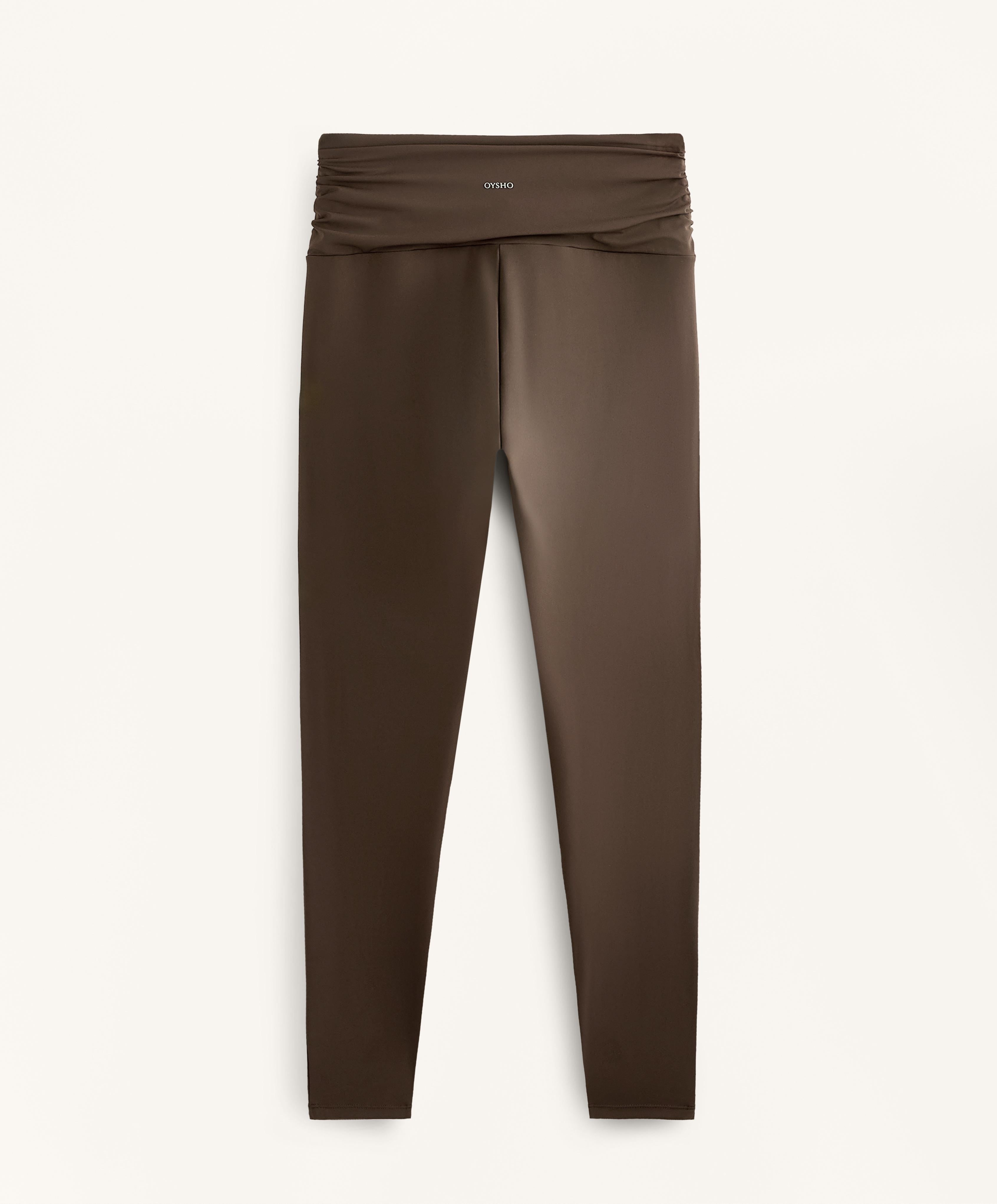 LIGHT TOUCH DRAPED V CUT ANKLE LENGTH LEGGINGS