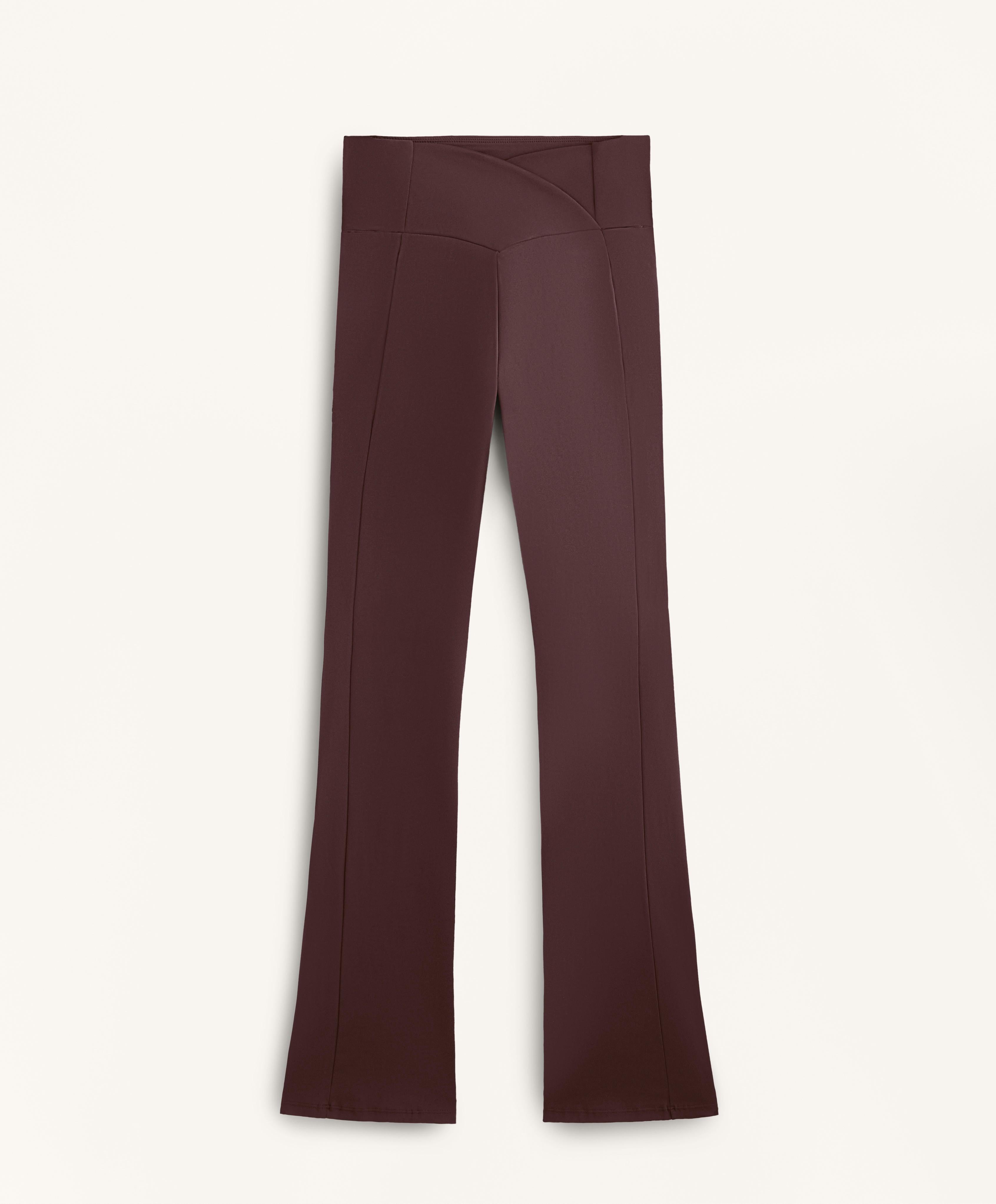 FLARE SUPER HIGH RISE COMFORTLUX TROUSERS WITH POCKETS