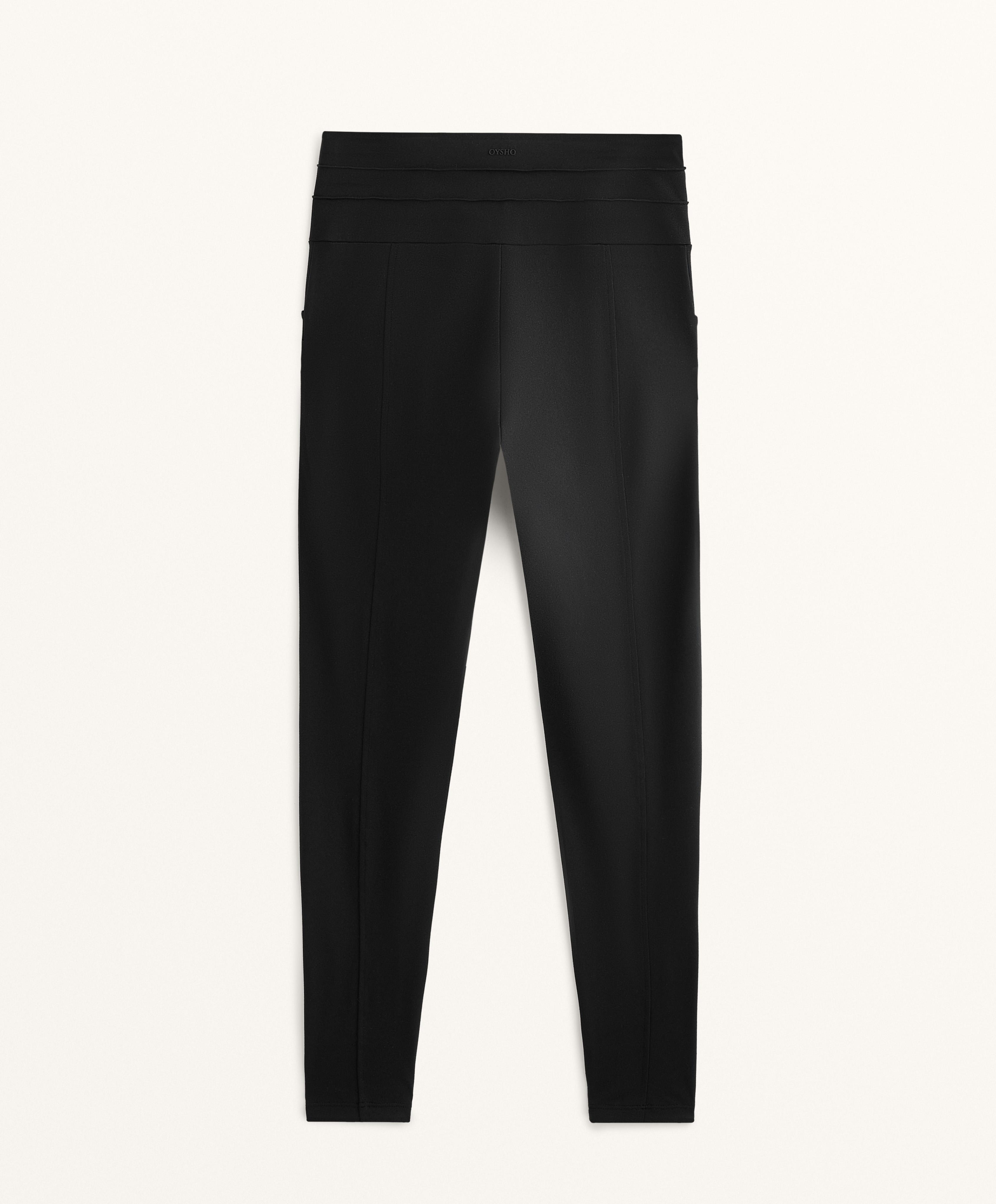 EVERMOVE HIGH RISE RIB ANKLE LENGTH LEGGINGS