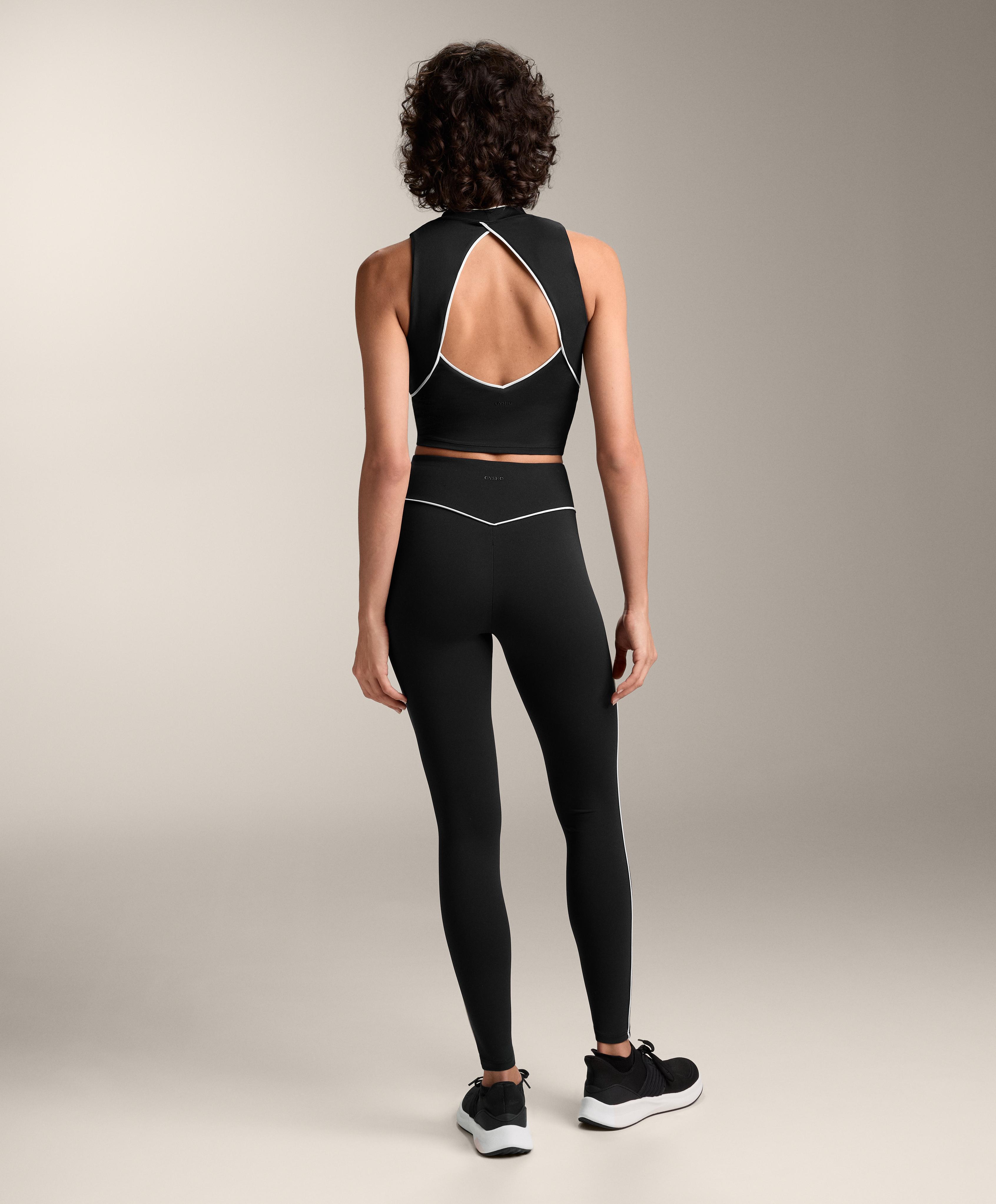 COMFORTLUX HIGH RISE PIPING 65 CM ANKLE LENGTH LEGGINGS