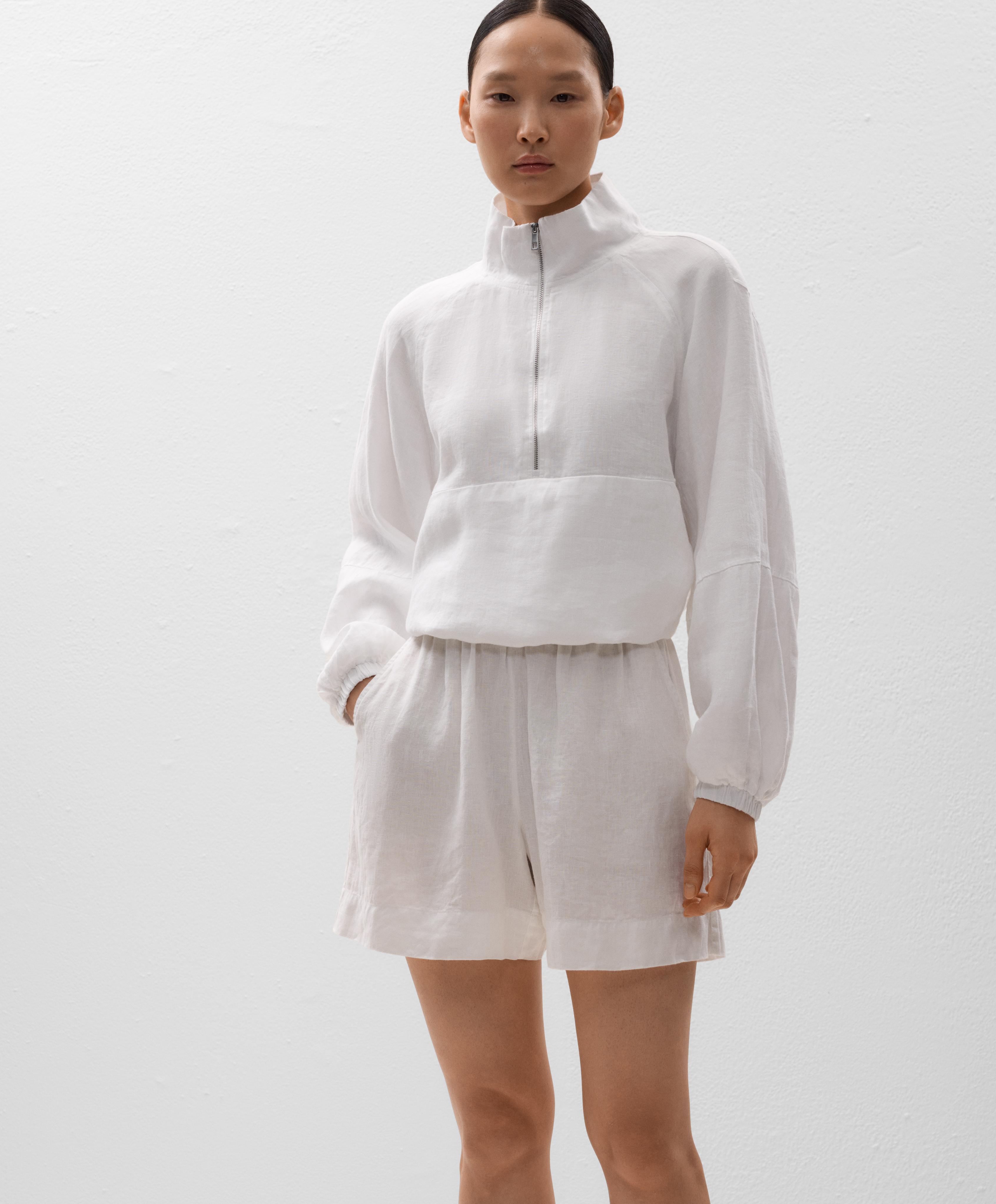 100% LINEN BERMUDA SHORTS