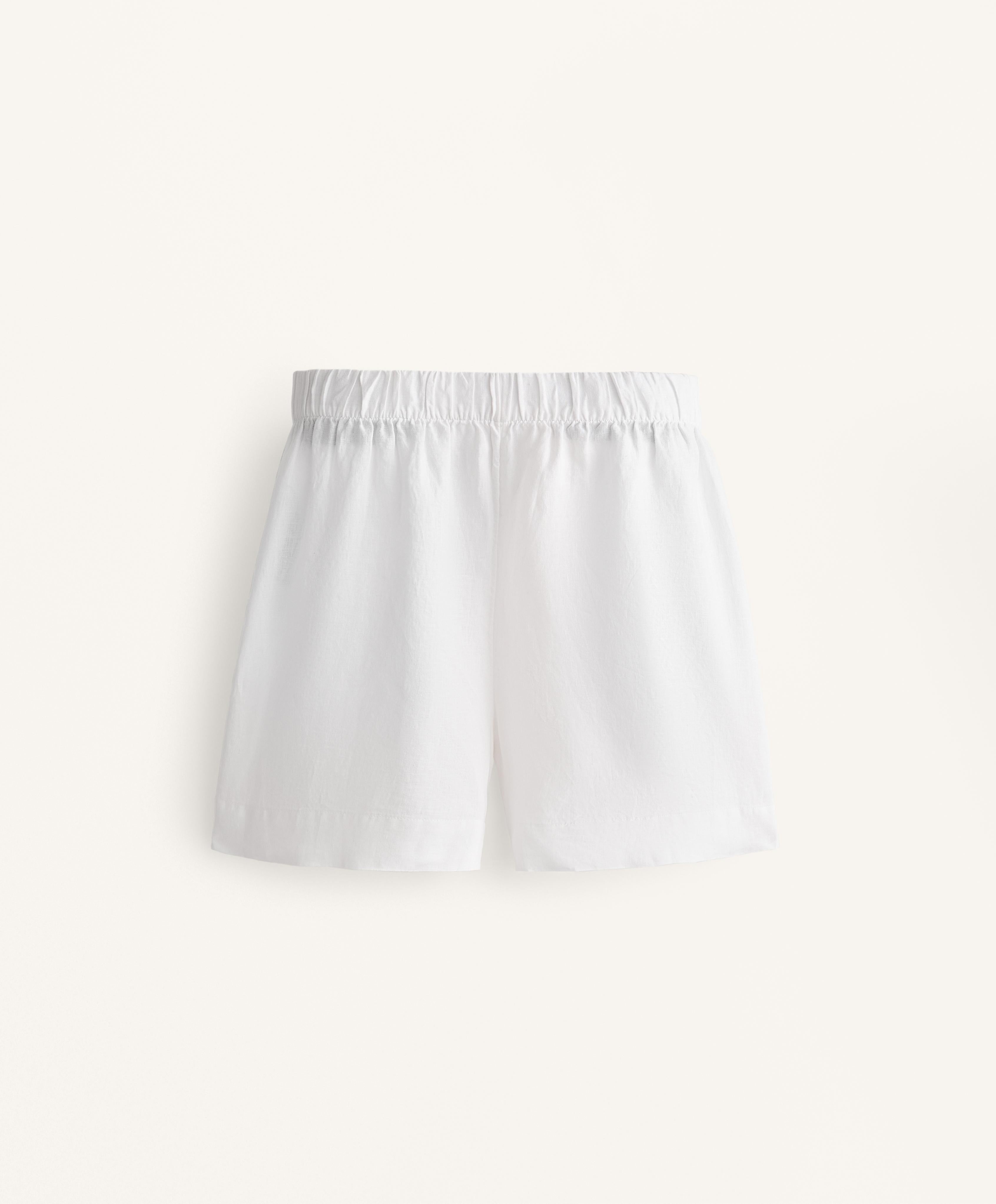 100% LINEN BERMUDA SHORTS
