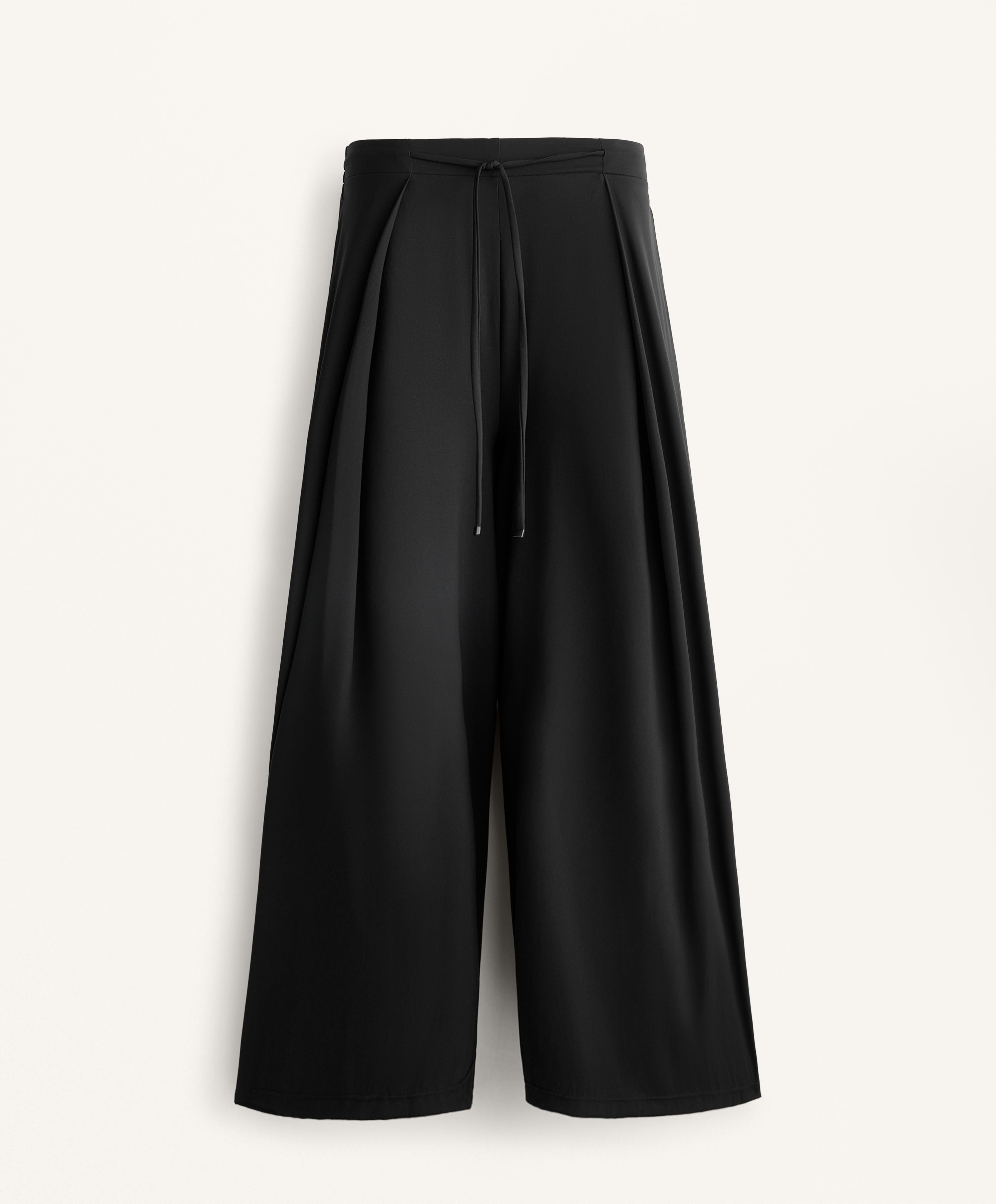 LIGHT TOUCH WIDE LEG PLEATED TROUSERS