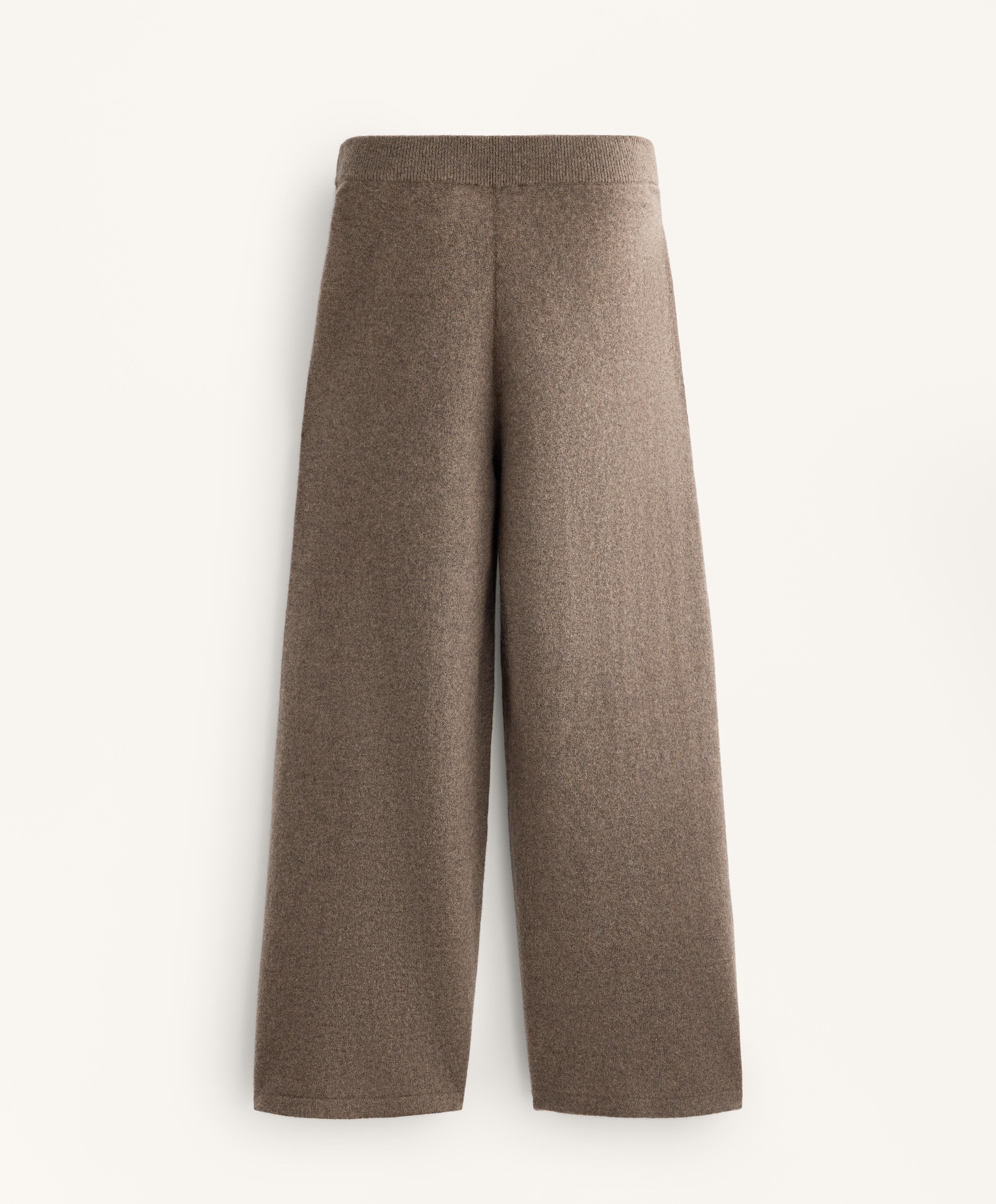 STRAIGHT LEG 100% CASHMERE TROUSERS