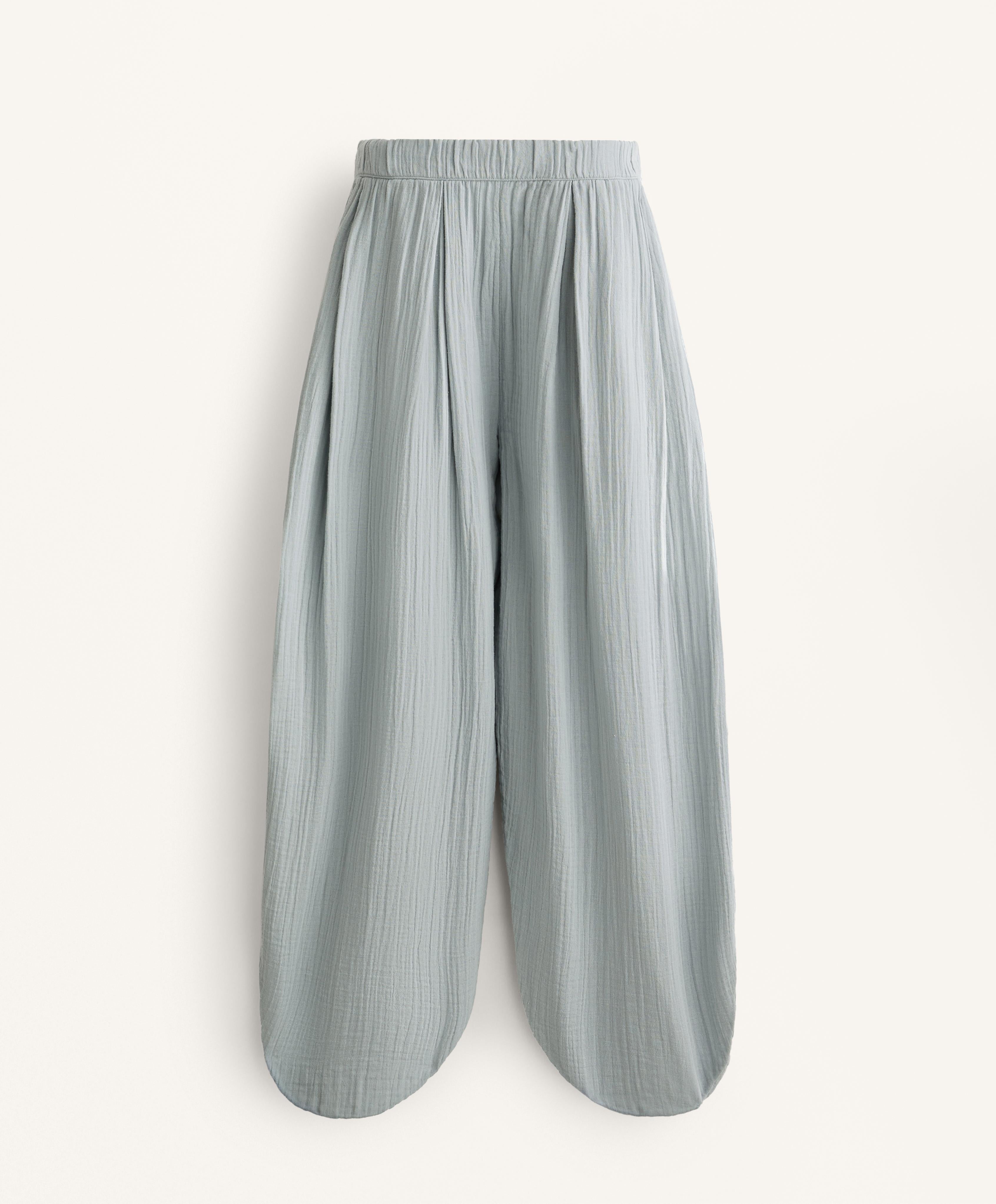 100% COTTON BALLOON TROUSERS