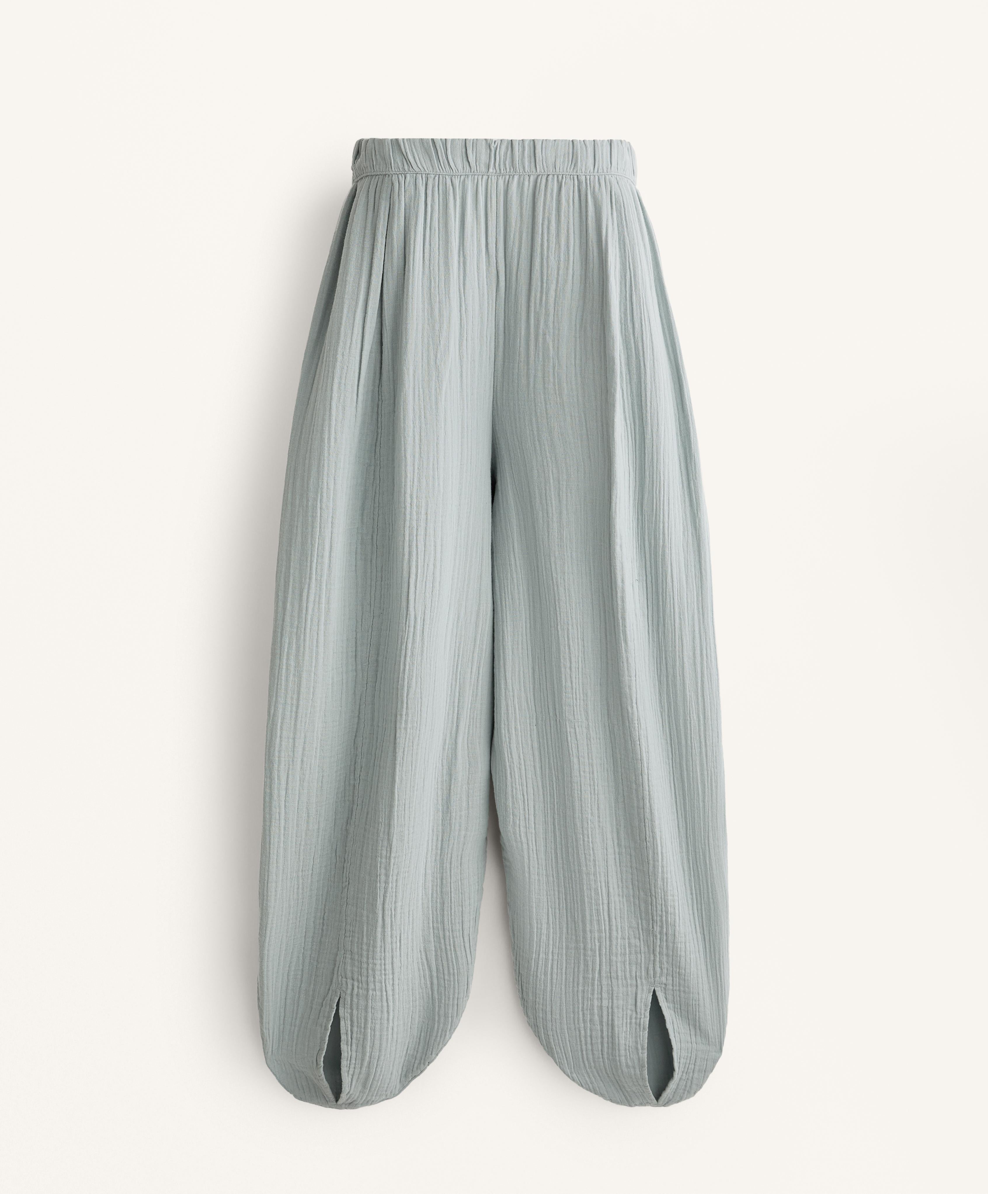 100% COTTON BALLOON TROUSERS