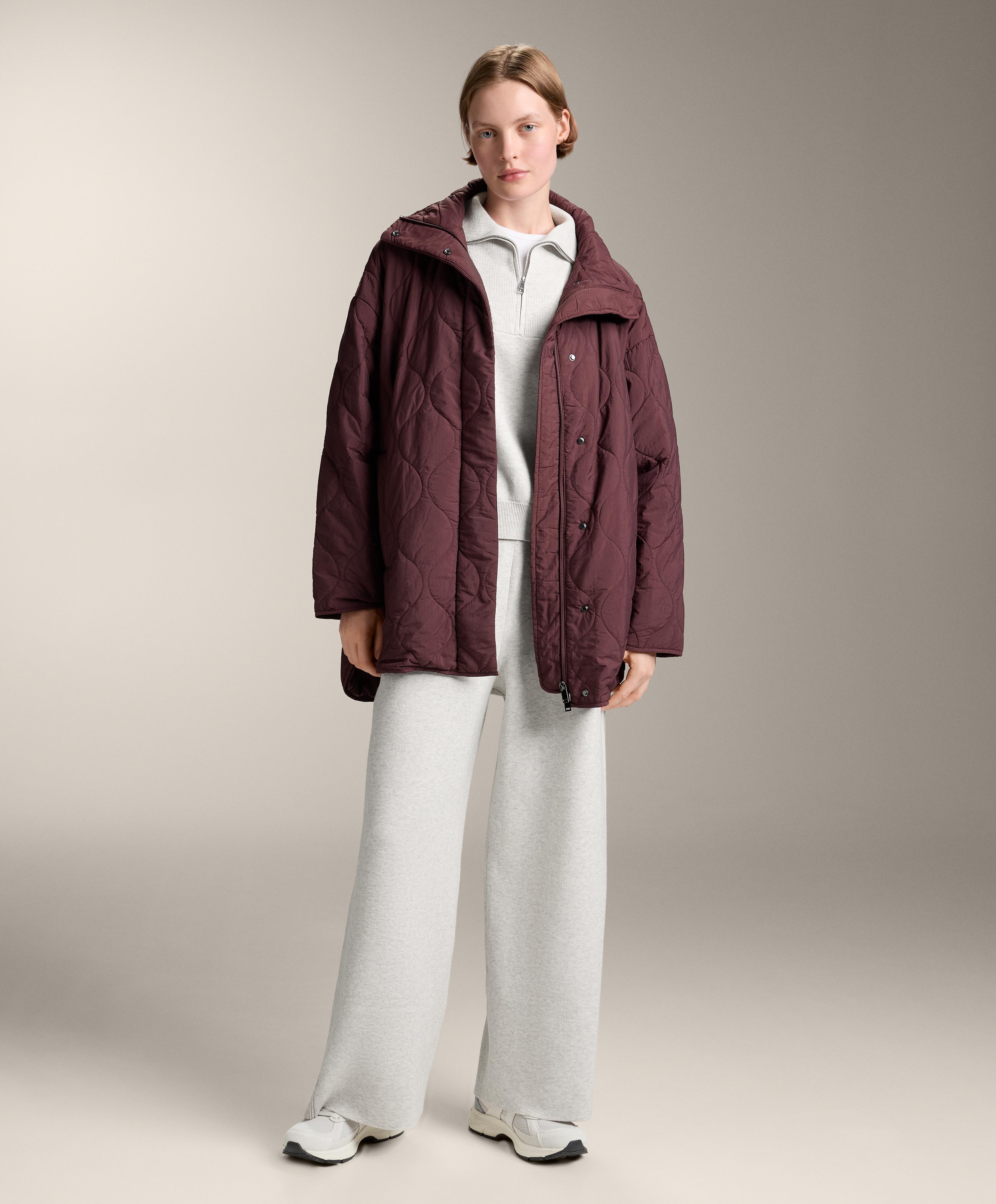 STRAIGHT LEG KNIT TROUSERS WITH SIDE RIB