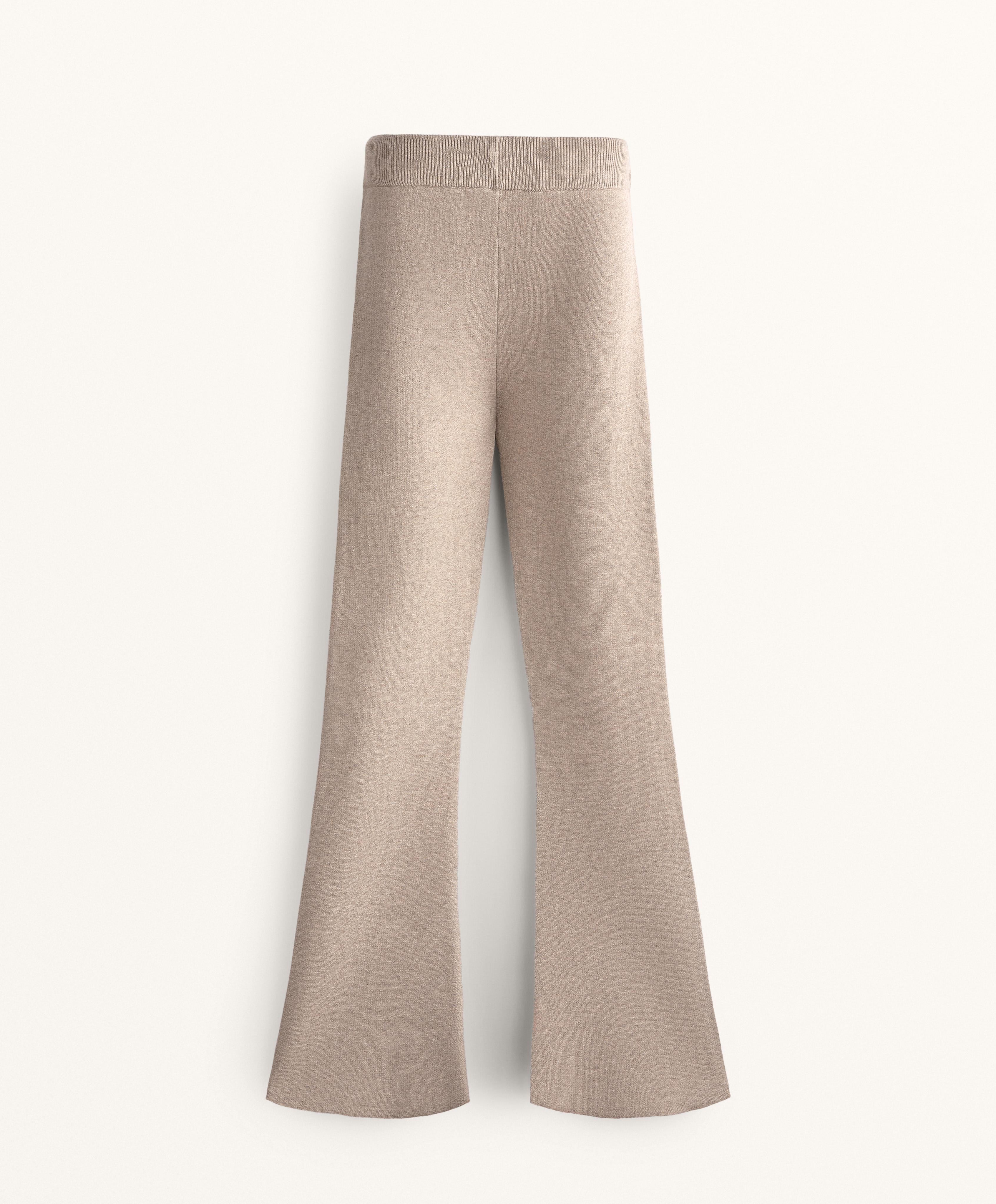 FLARE KNIT TROUSERS