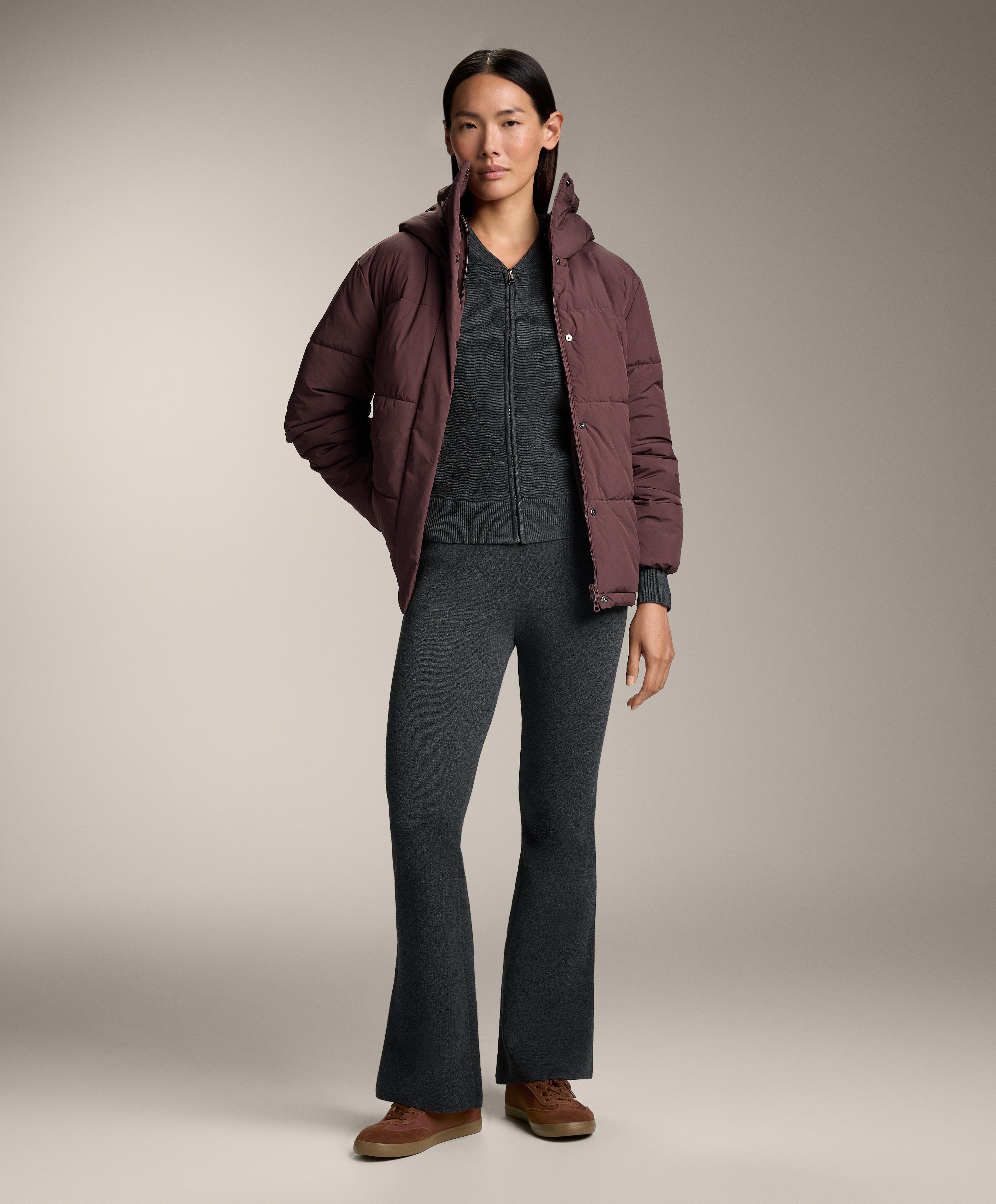FLARE KNIT TROUSERS