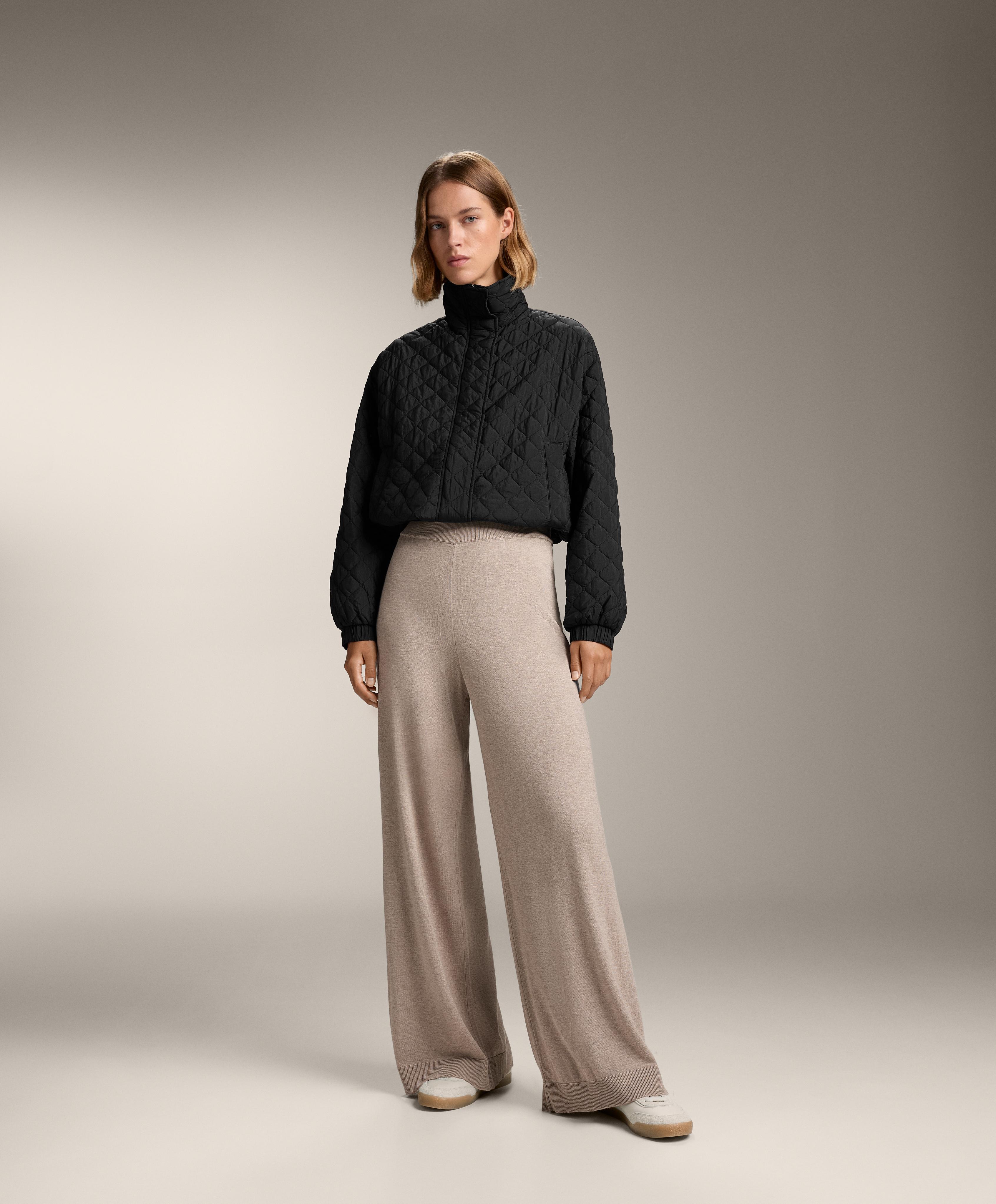 10% CASHMERE STRAIGHT KNIT TROUSERS