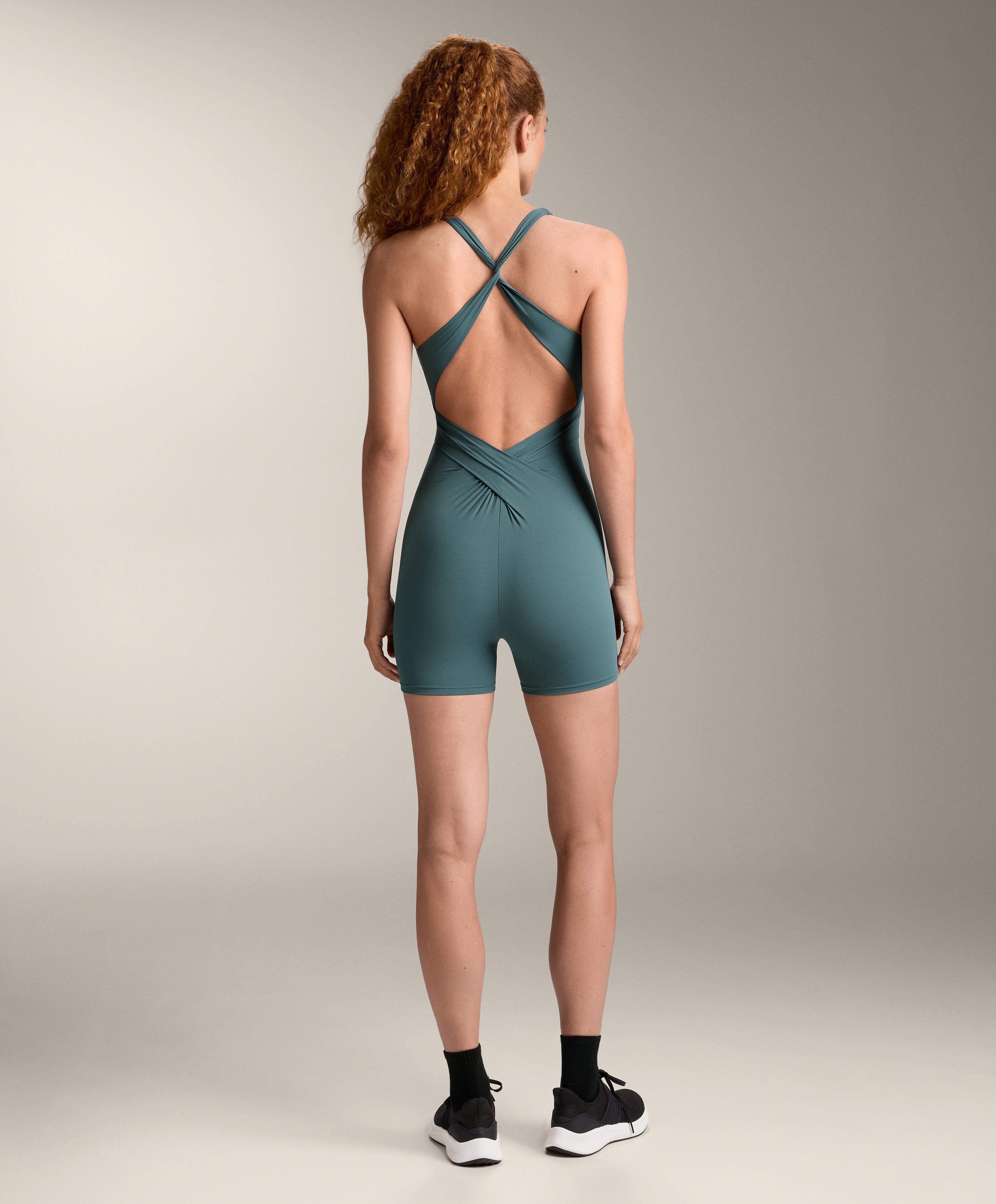 DRAPED LIGHT TOUCH SHORT JUMPSUIT