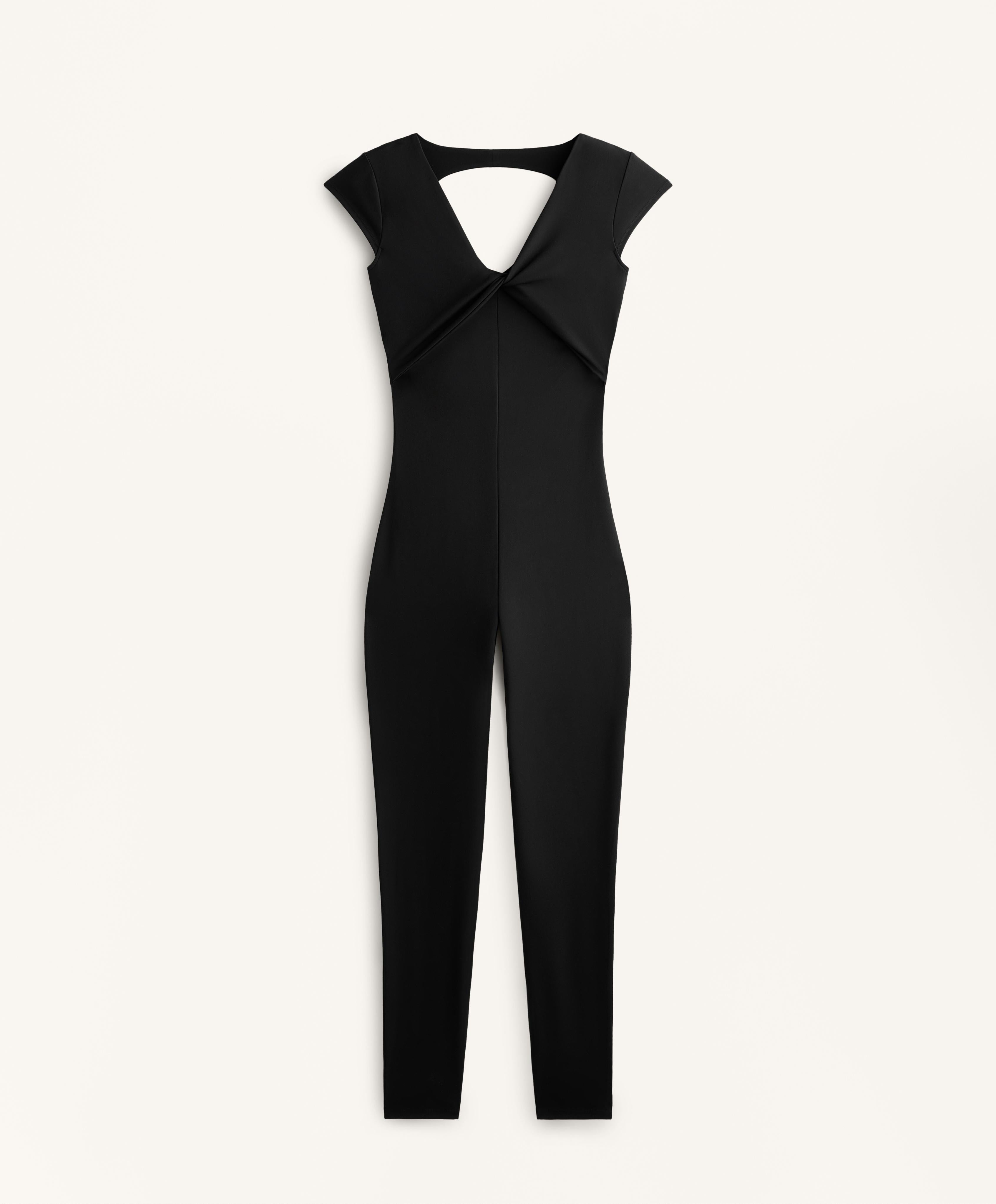 COMFORTLUX OPEN BACK LONG JUMPSUIT