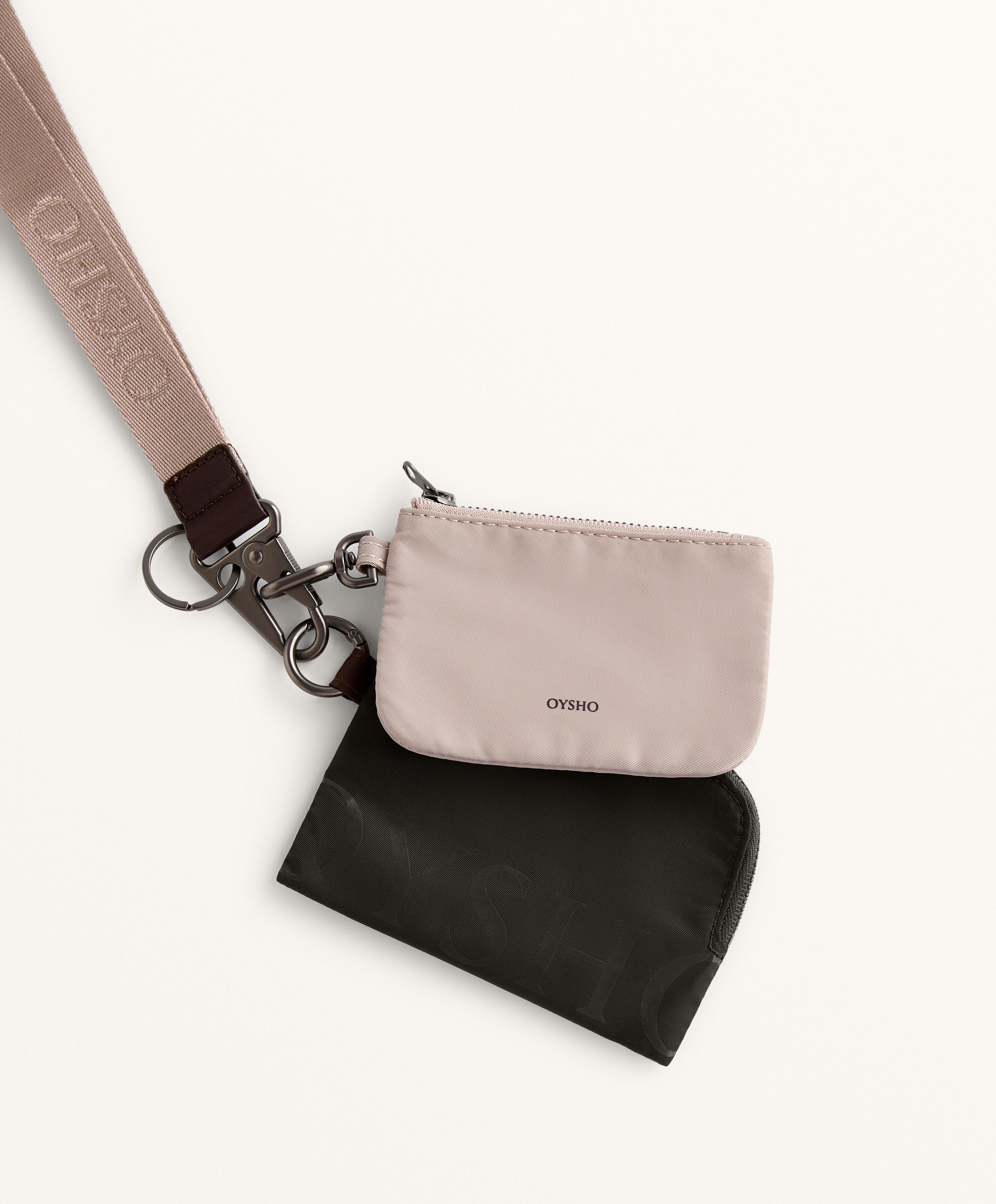 TWO PIECE WALLET WITH LANYARD
