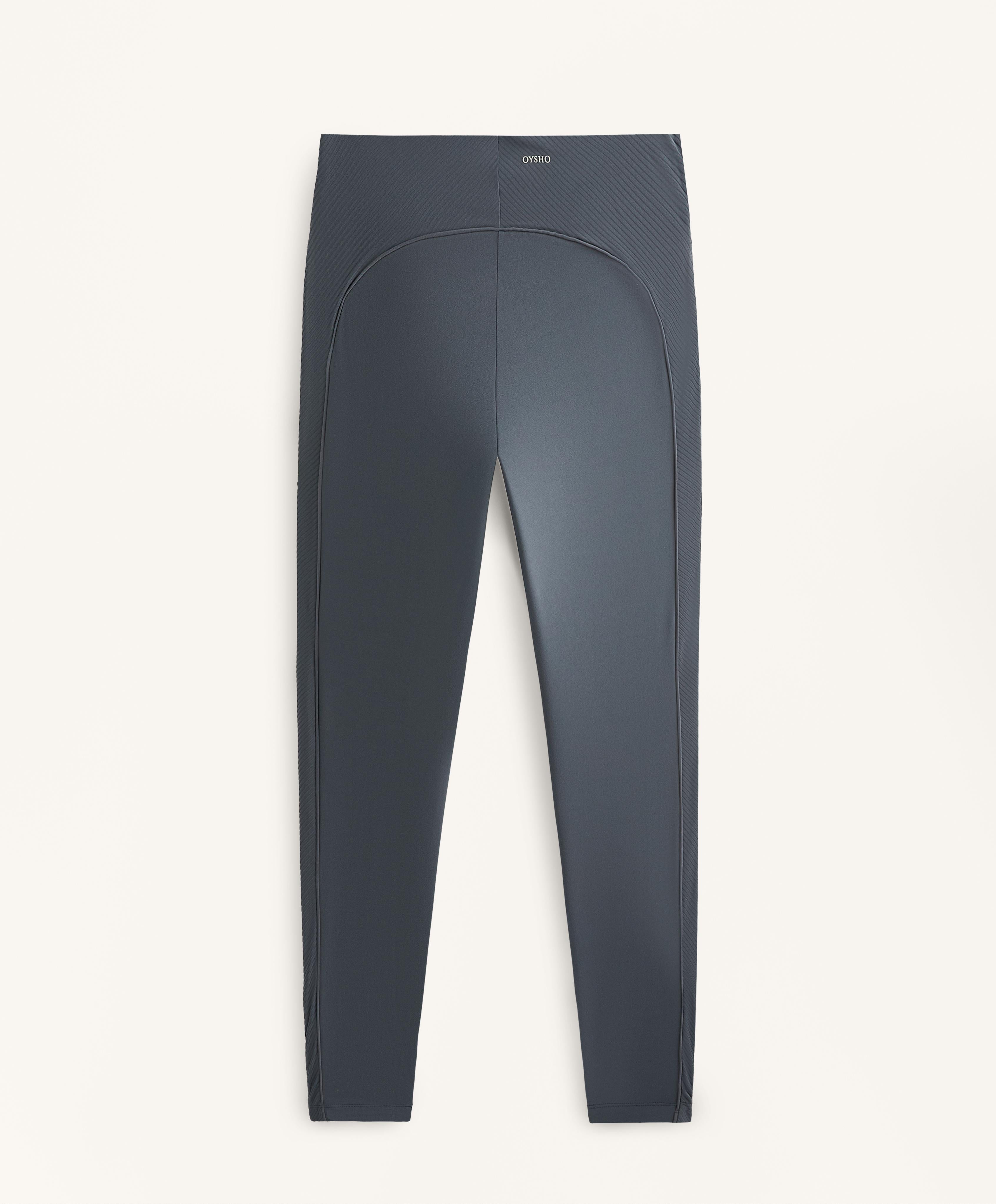 COMFORTLUX HIGH RISE ANKLE LENGTH LEGGINGS WITH SIDE RIB DETAIL