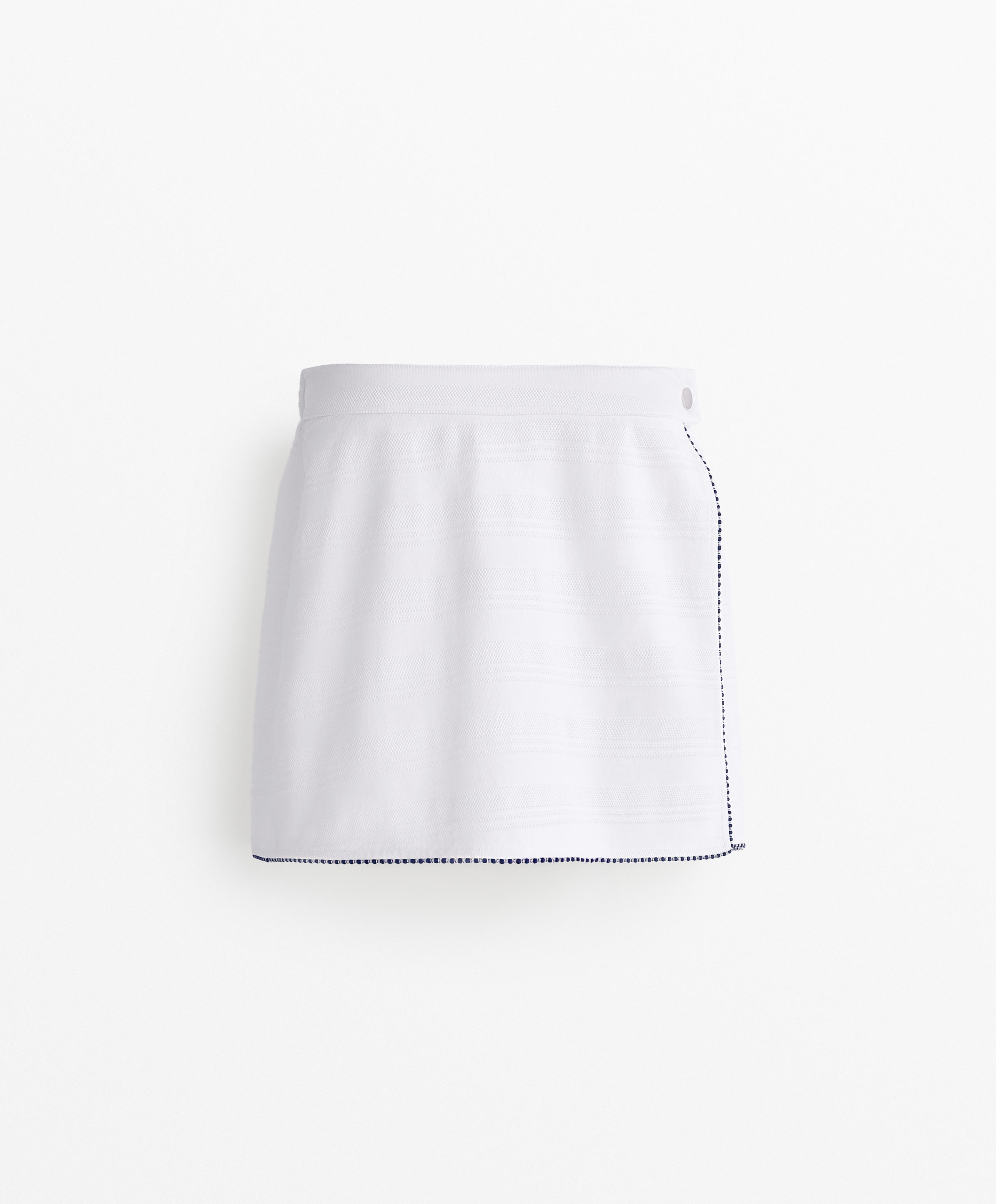 JACQUARD PIQUE SKORT 100% COTTON