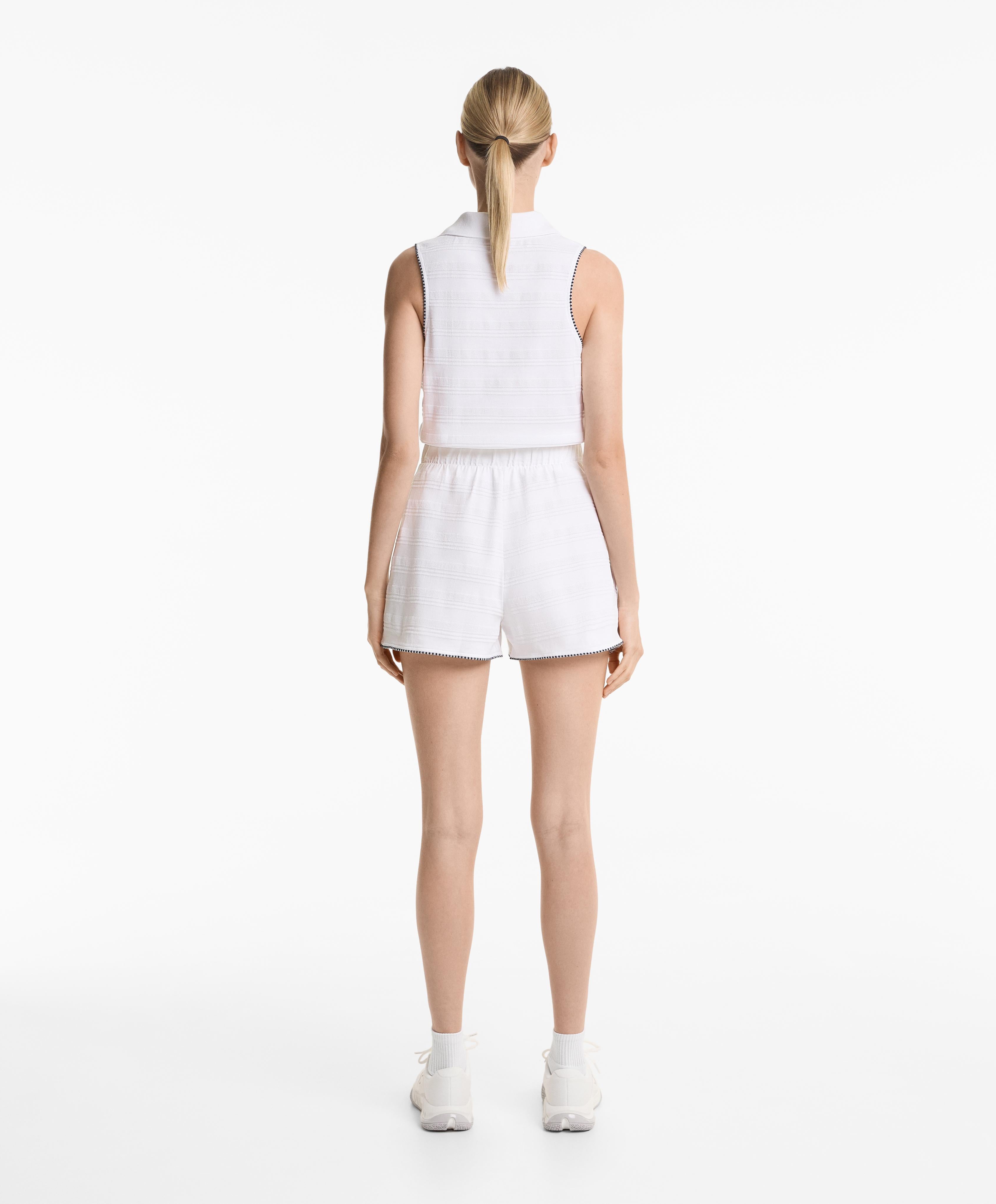 JACQUARD PIQUE SKORT 100% COTTON