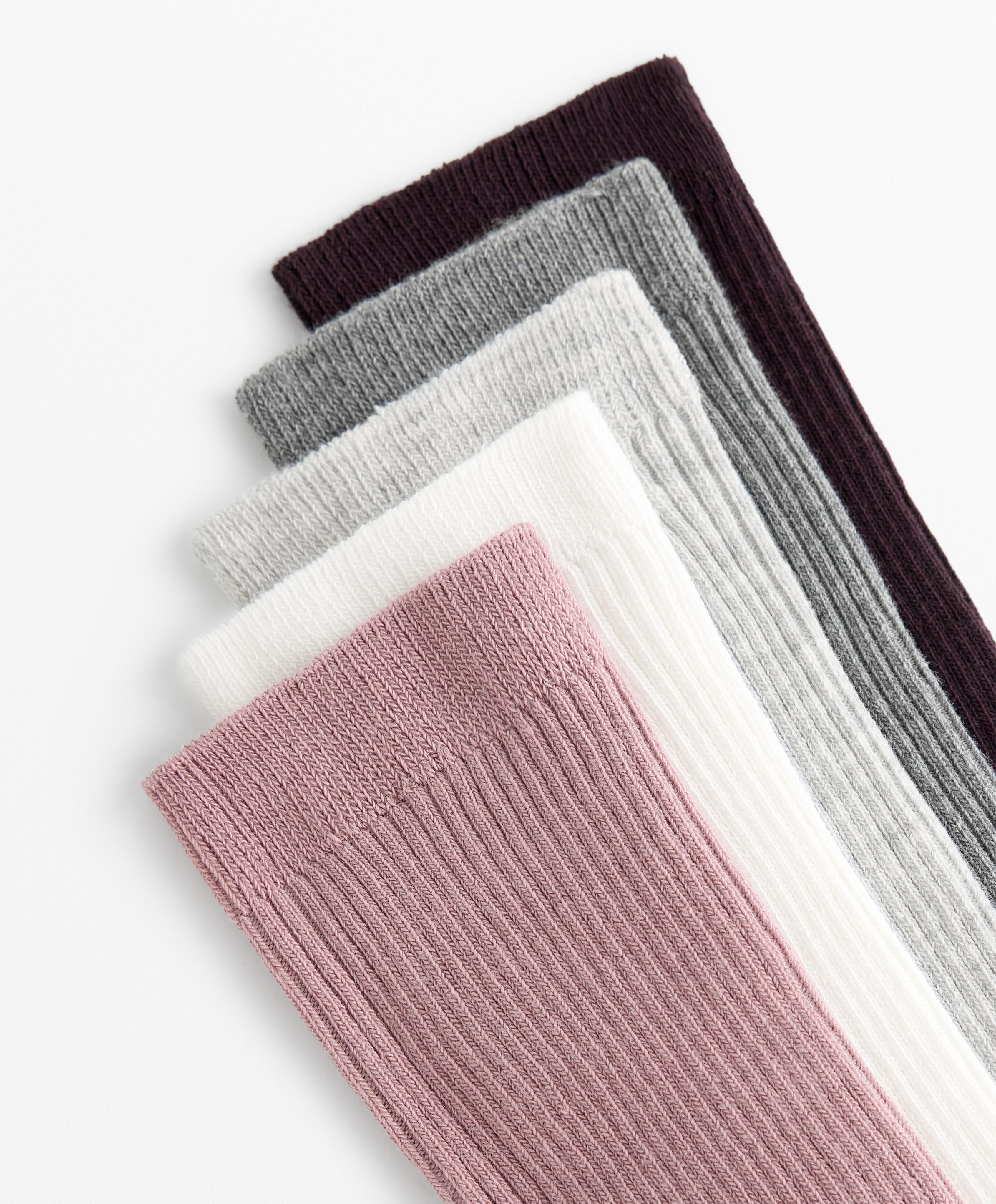 5 PAIRS OF CLASSIC SOCKS WITH COTTON