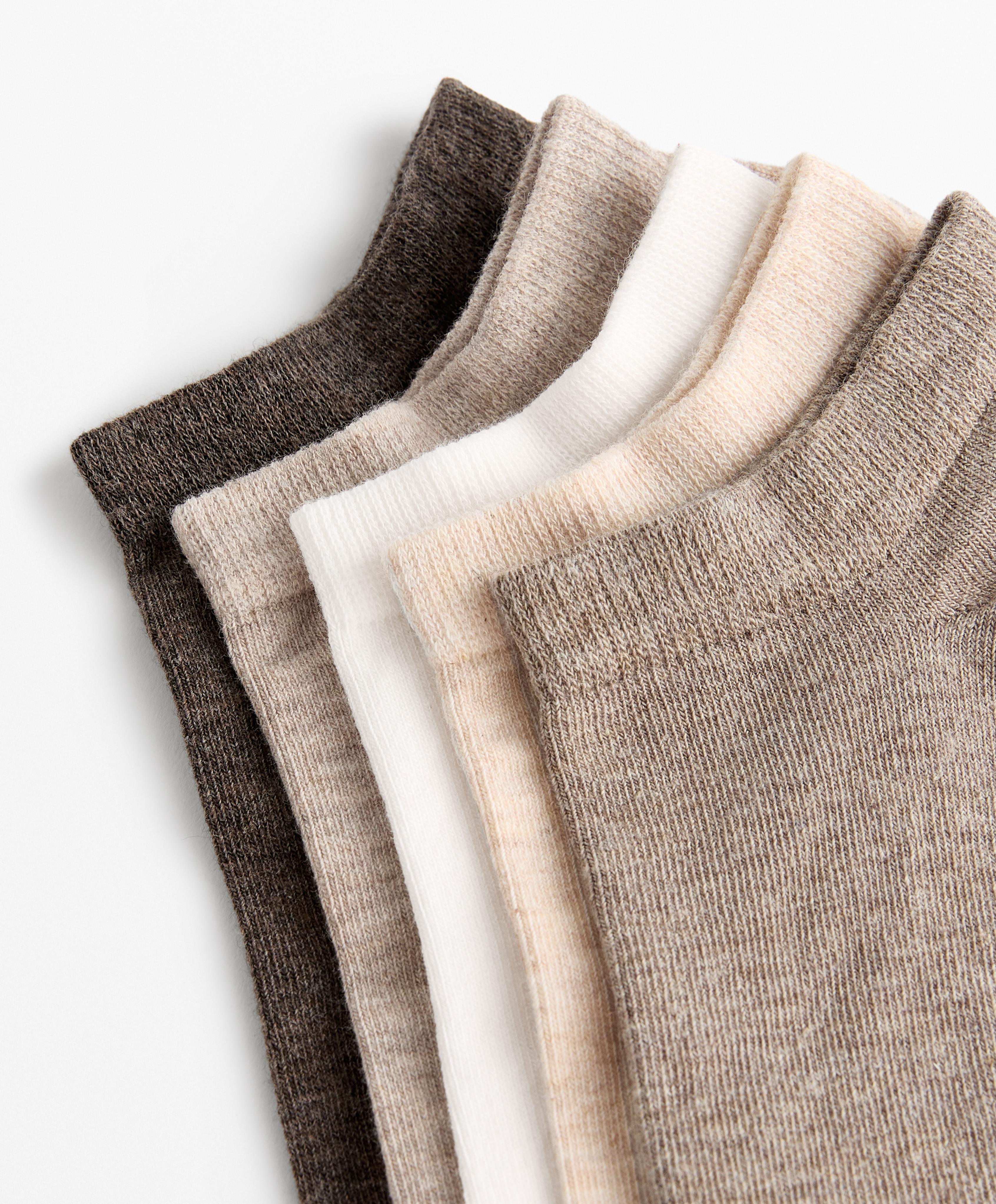 5 PAIRS OF COTTON BLEND TRAINER SOCKS