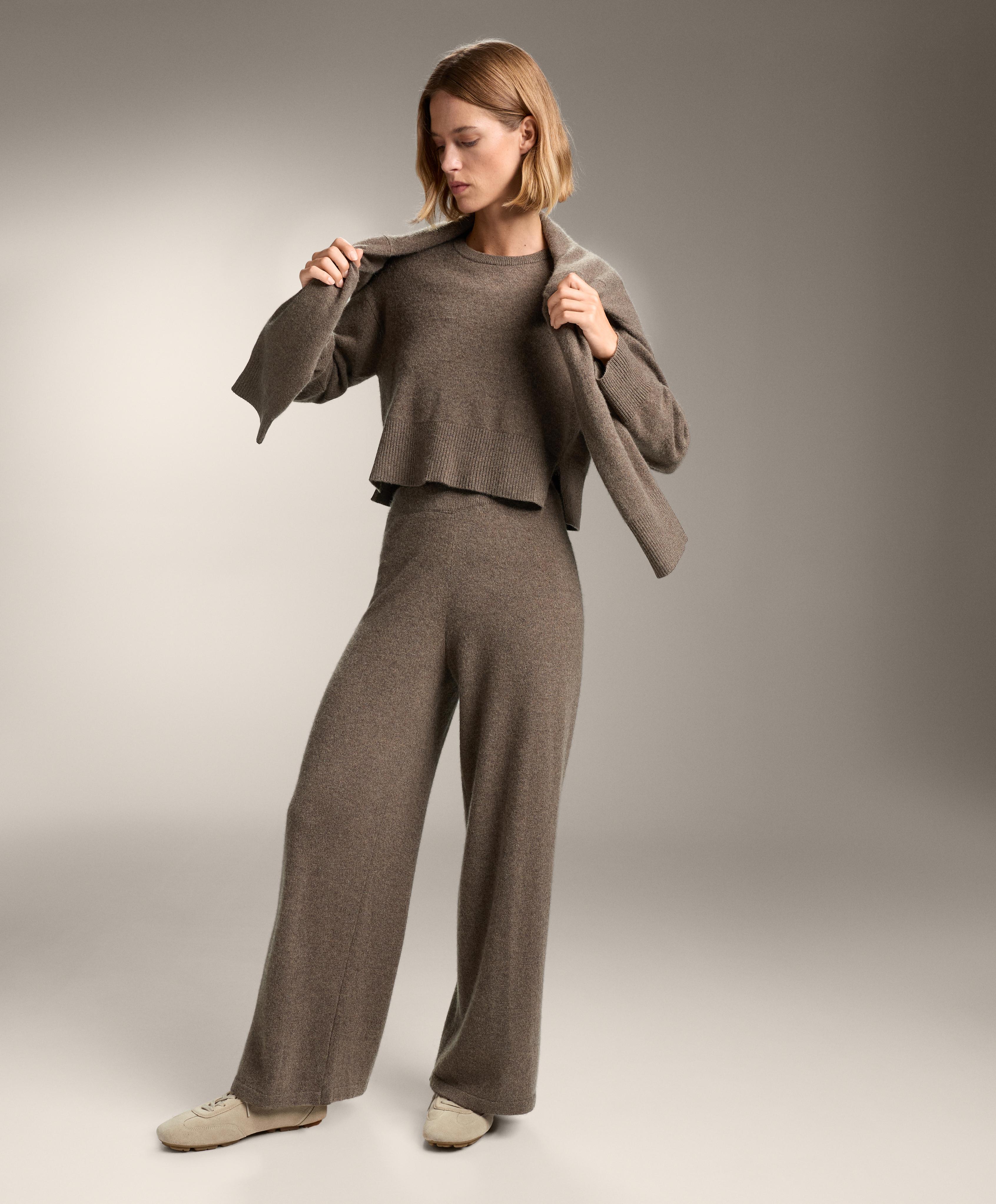 100% CASHMERE KNIT ROUND NECK JUMPER