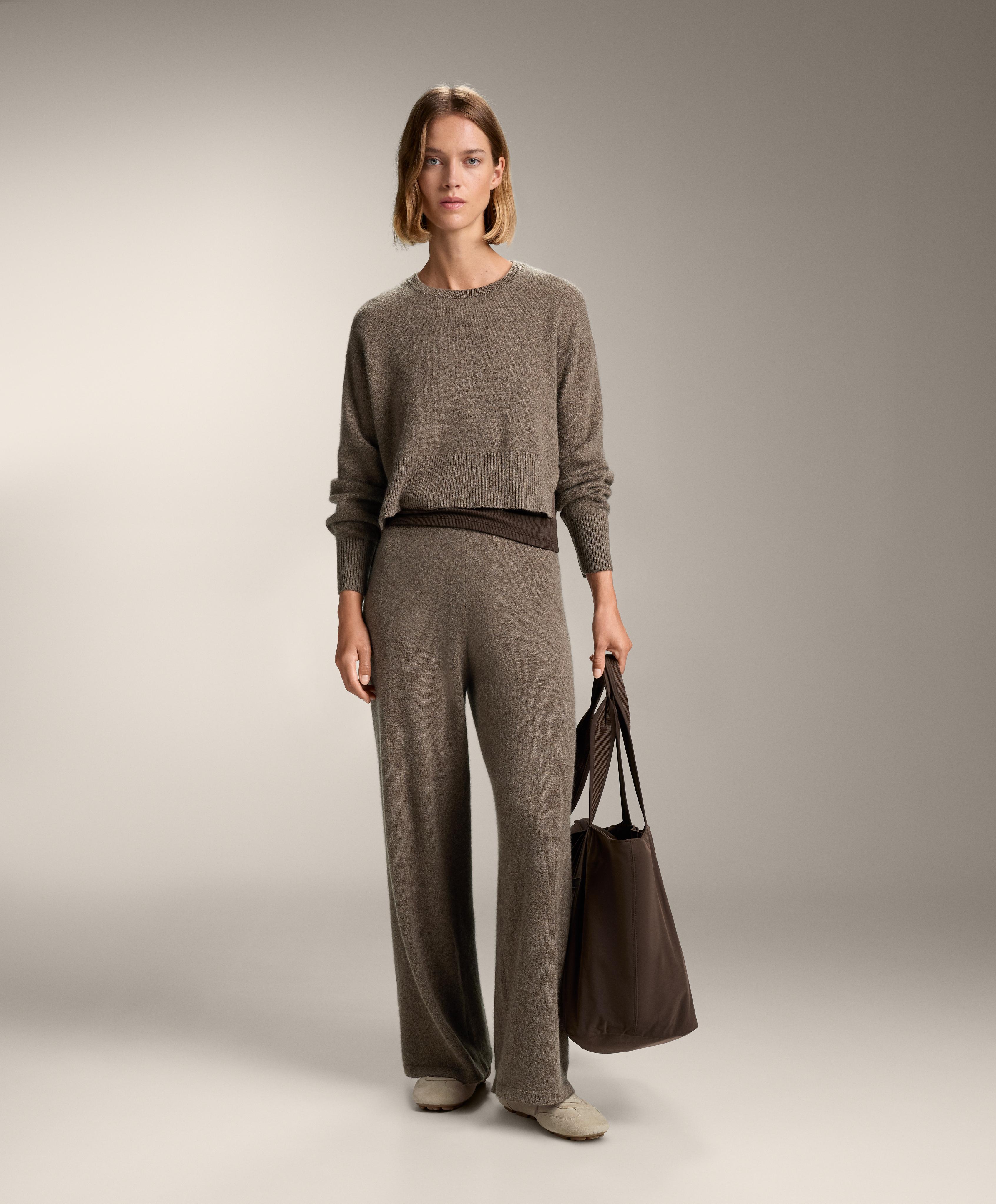 100% CASHMERE KNIT ROUND NECK JUMPER