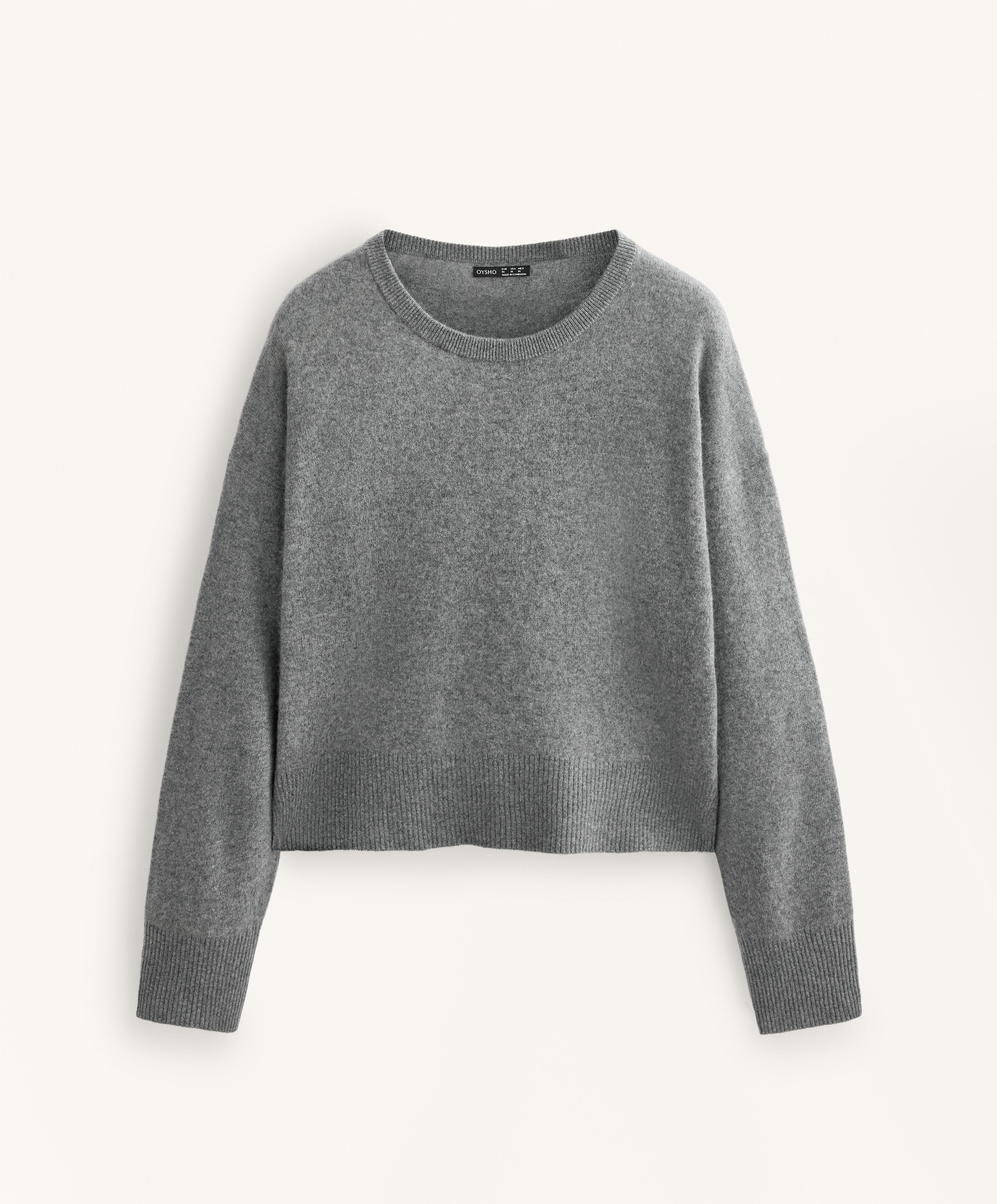 100% CASHMERE KNIT ROUND NECK JUMPER