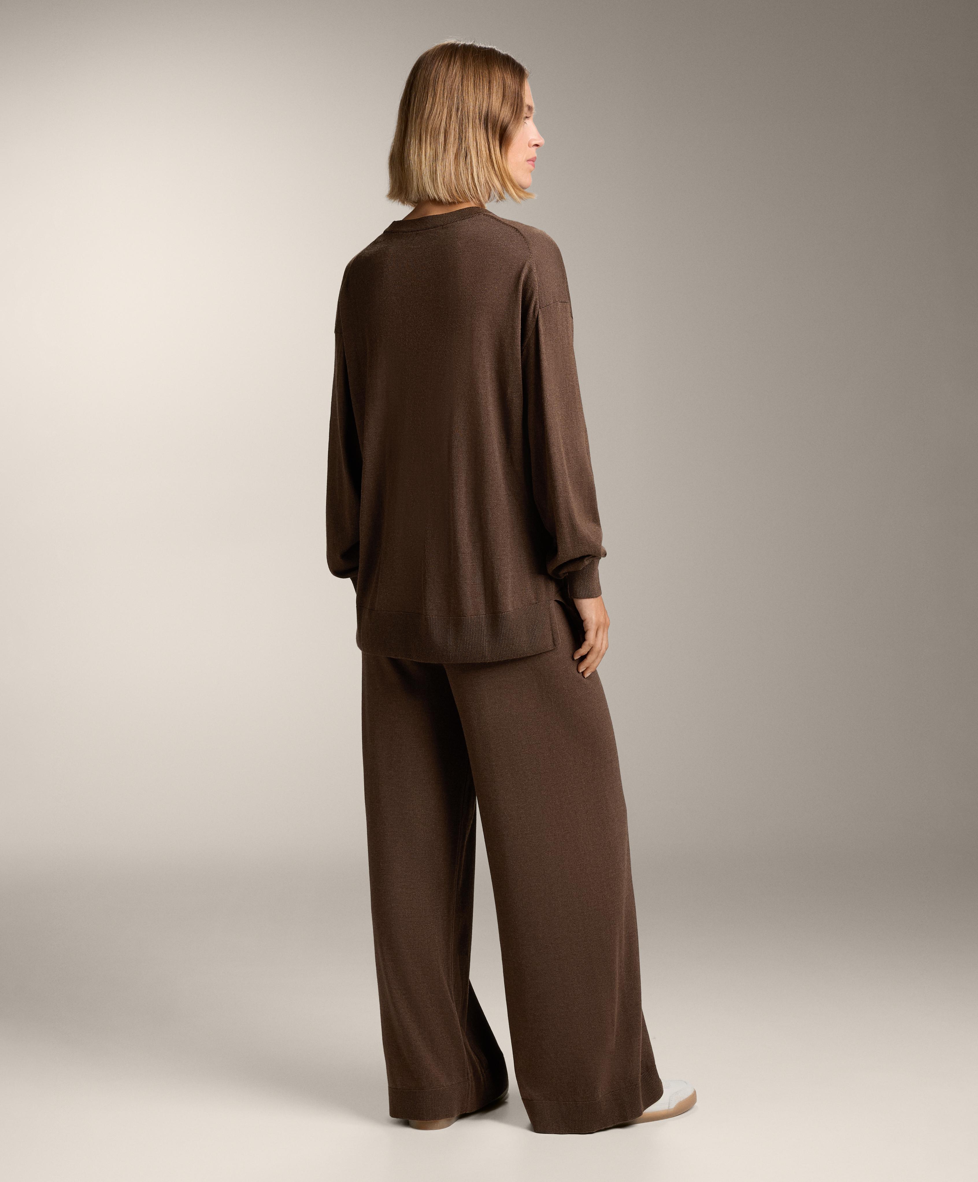 ROUND NECK KNIT JUMPER 10% CASHMERE