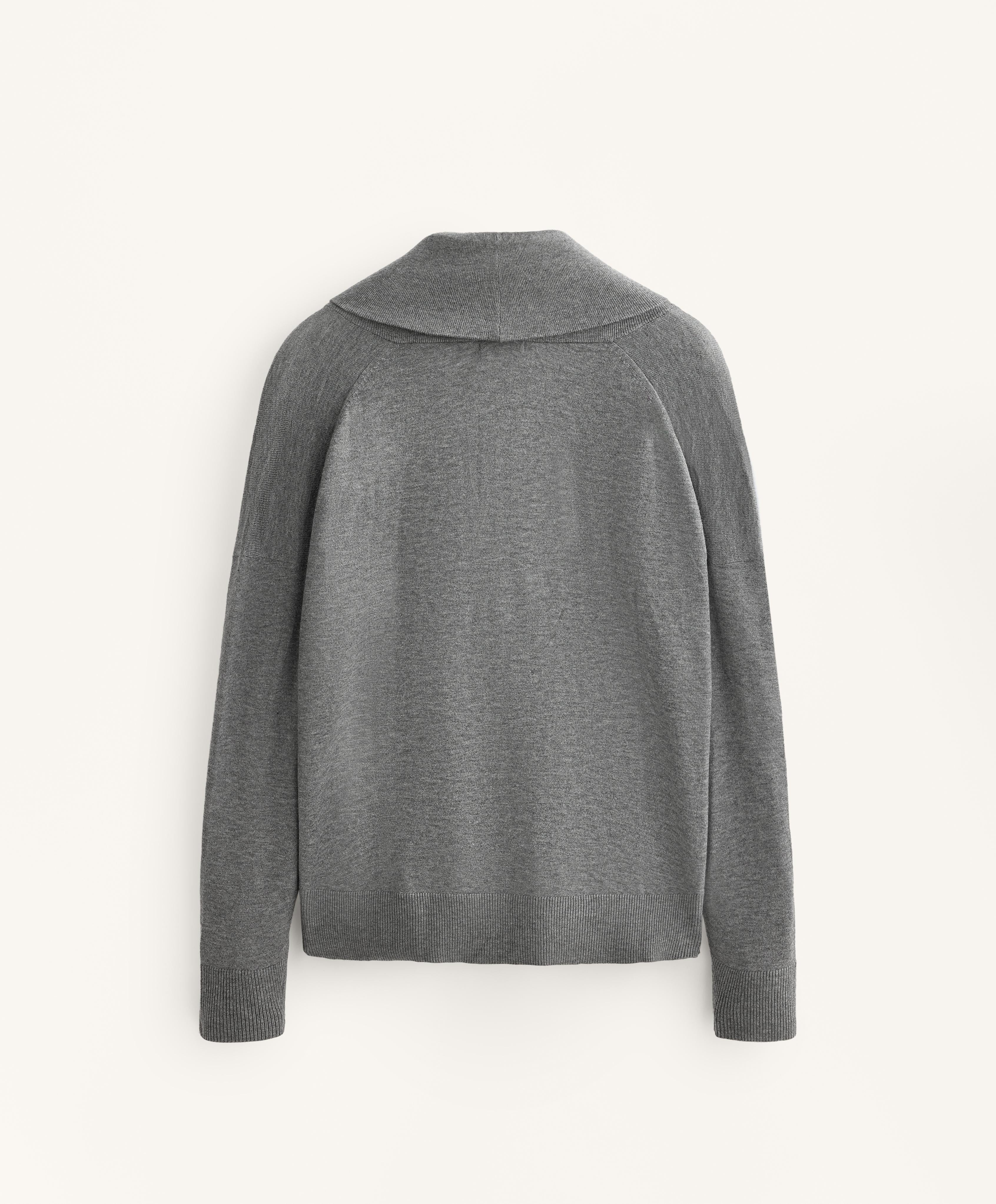V NECK JUMPER WITH LAPEL