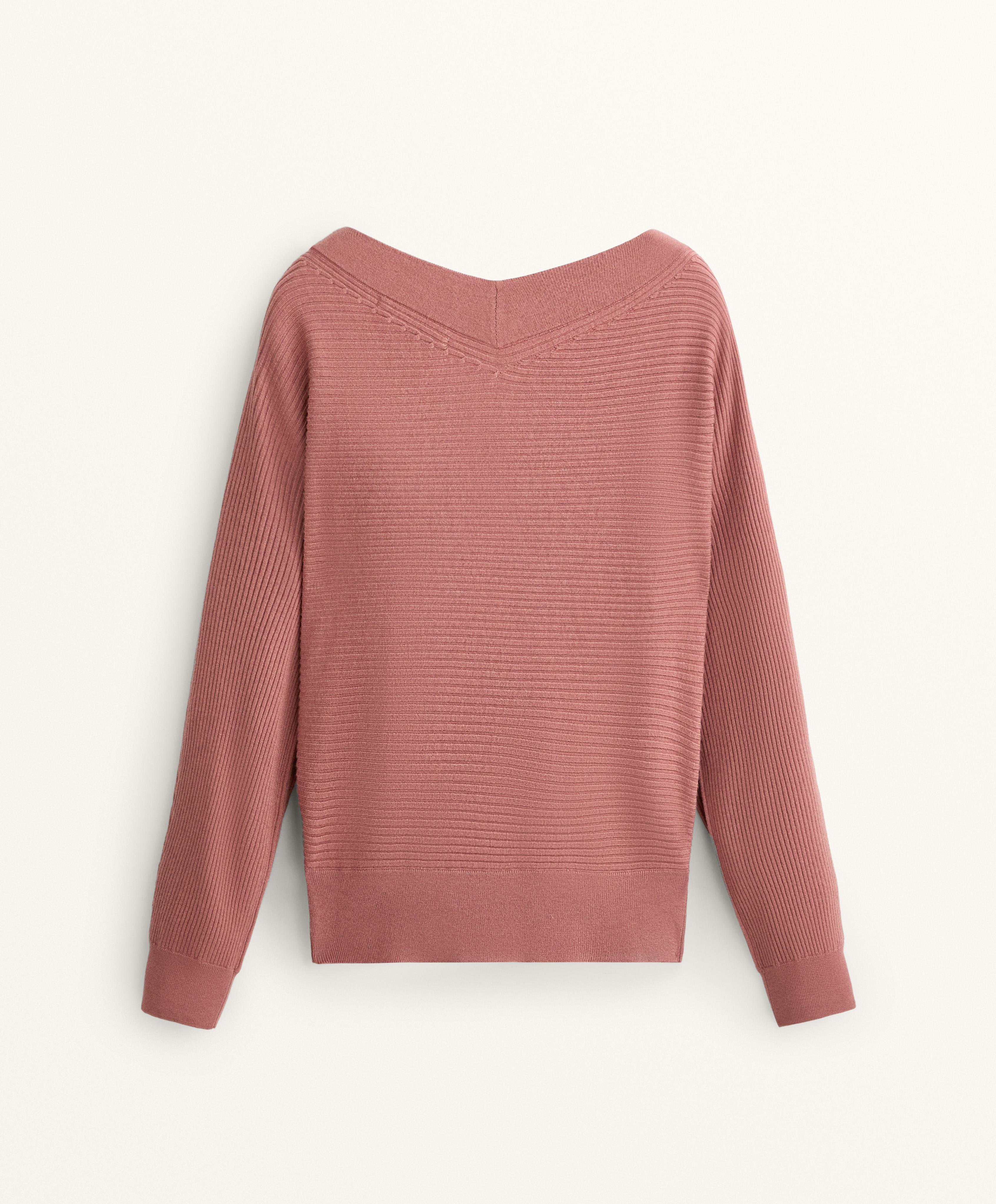 CROSSOVER RIB KNIT JUMPER