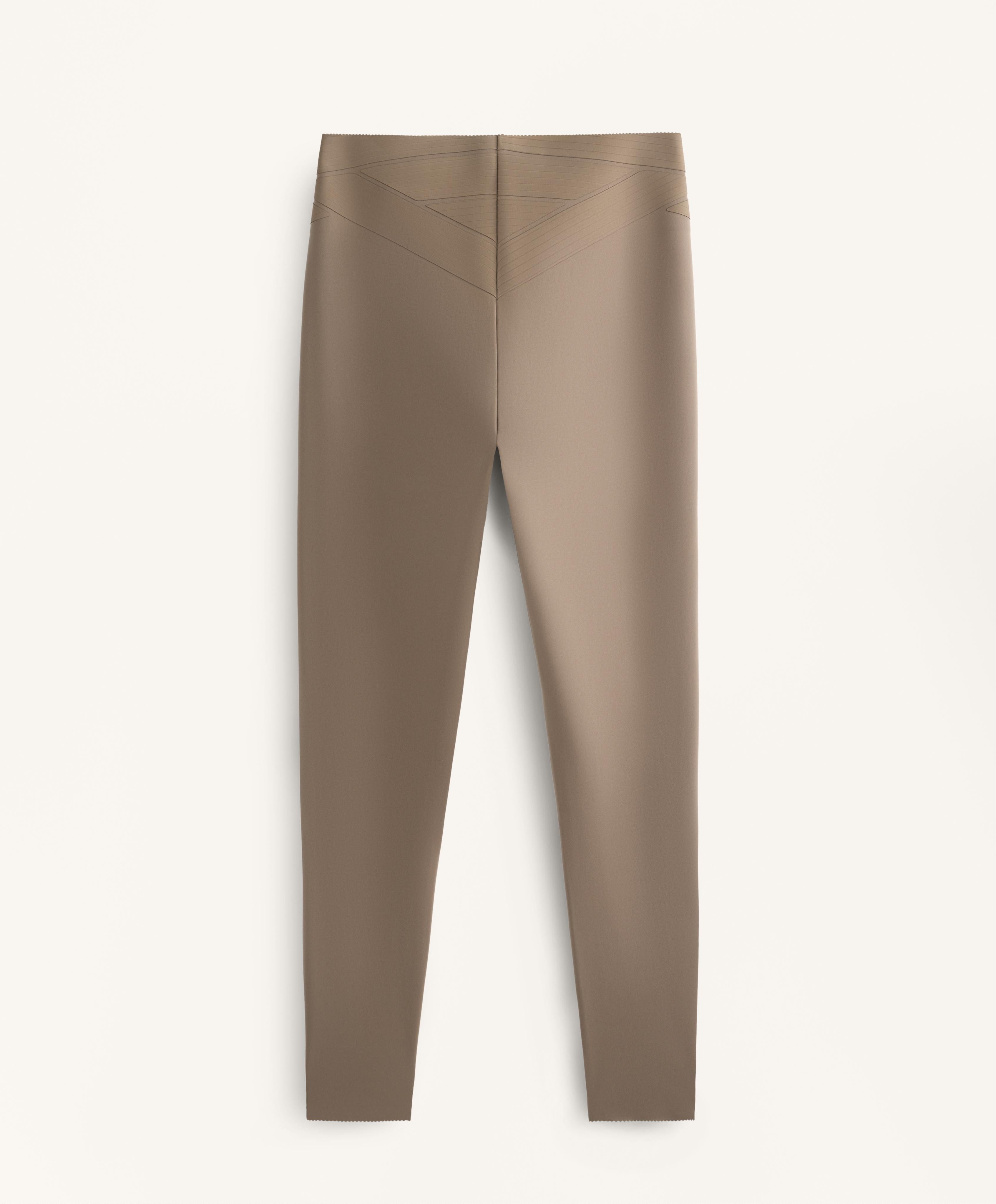 ANKLE LENGTH HIGH RISE COMPRESSIVE CORE CONTROL BLOCK LEGGINGS 65 CM